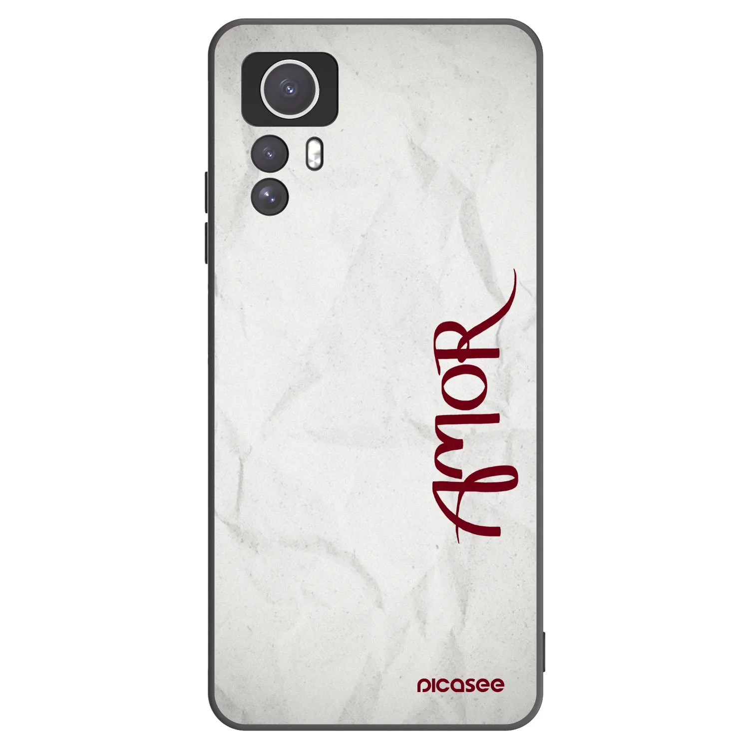 Picasee husă neagră din silicon pentru Xiaomi Redmi Note 12S - Amor