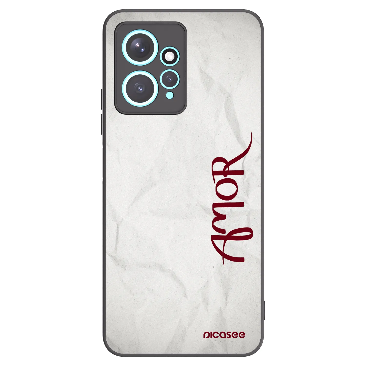 Picasee husă neagră din silicon pentru Xiaomi Redmi Note 12 4G - Amor