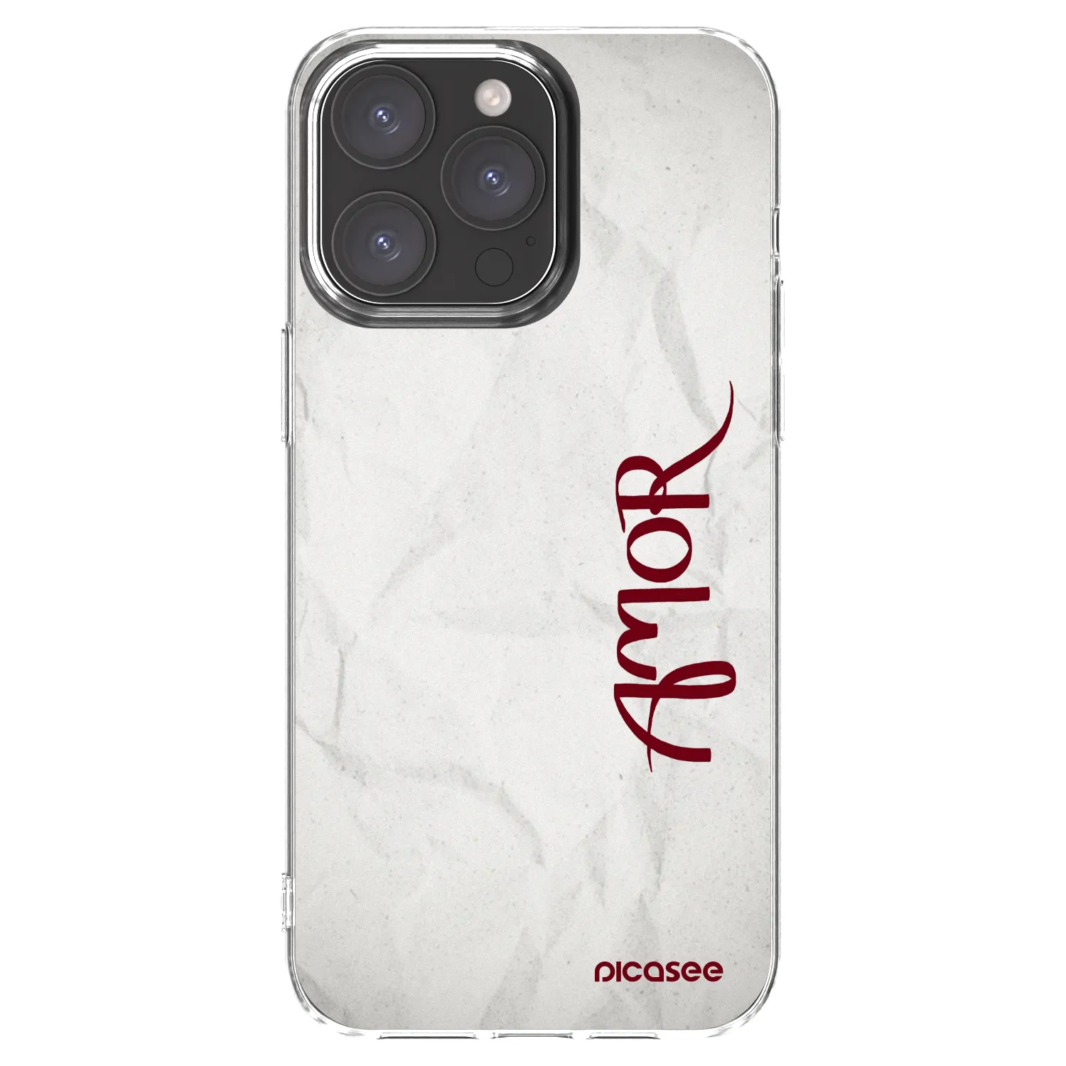 Picasee husă transparentă din silicon pentru Apple iPhone 15 Pro Max - Amor