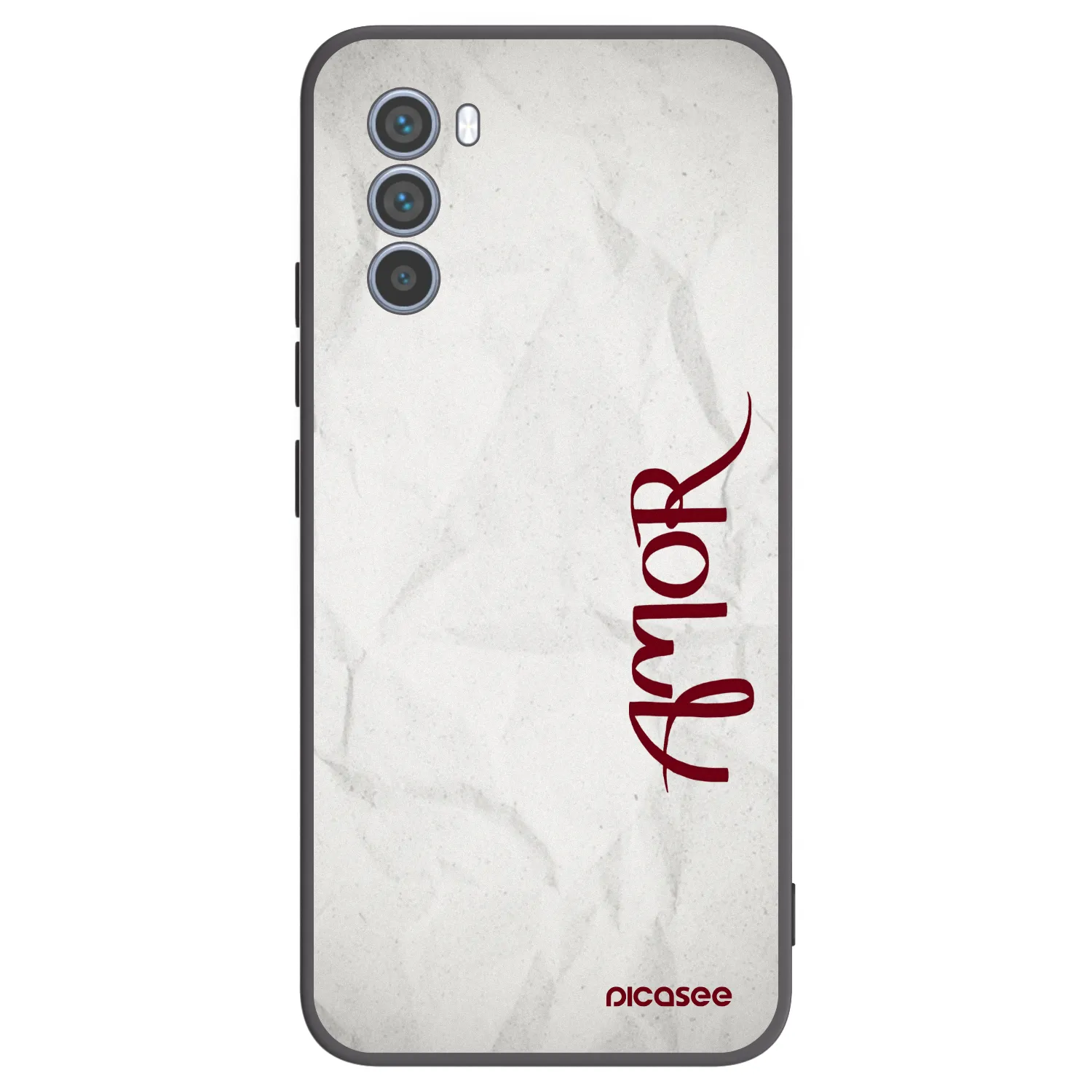 Picasee husă neagră din silicon pentru Motorola Moto G62 - Amor