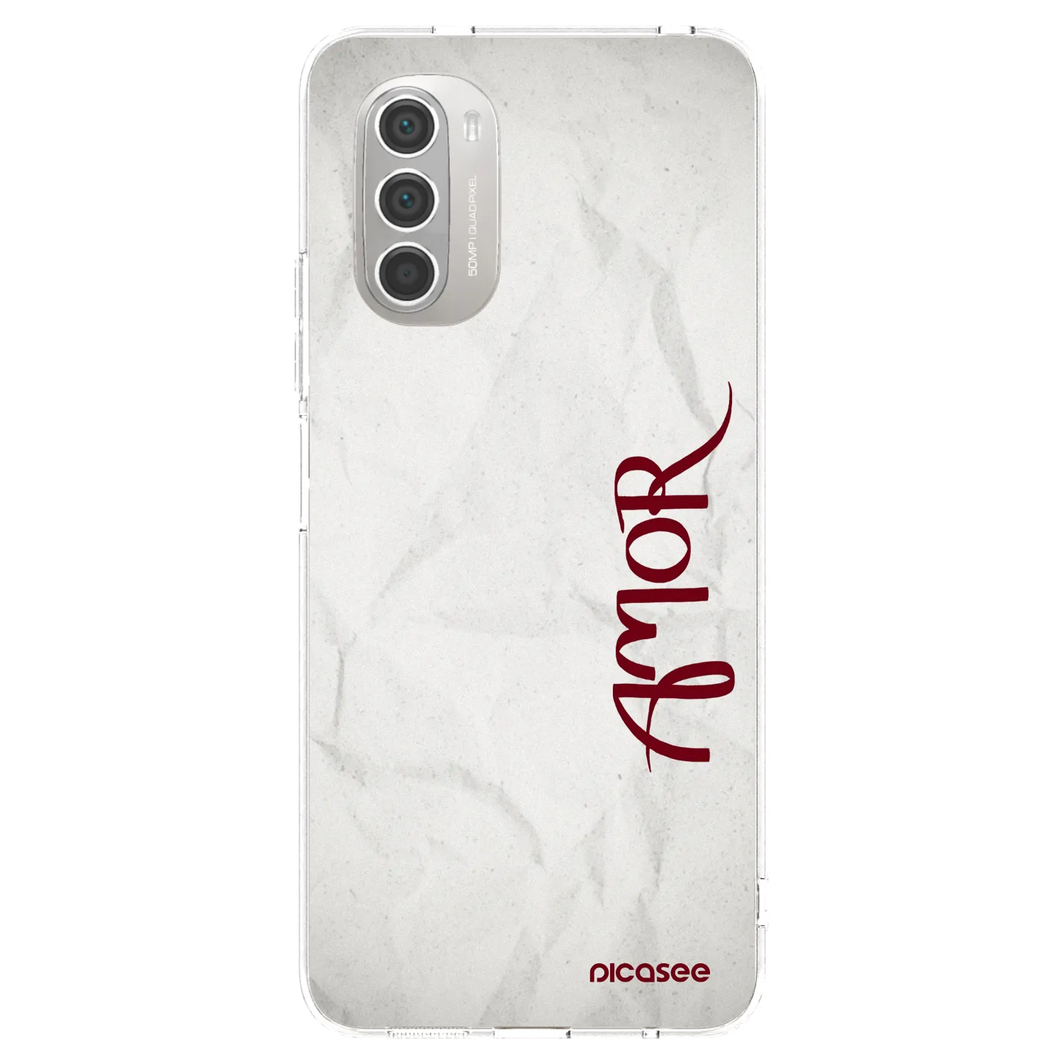 Picasee husă transparentă din silicon pentru Motorola Moto G51 - Amor