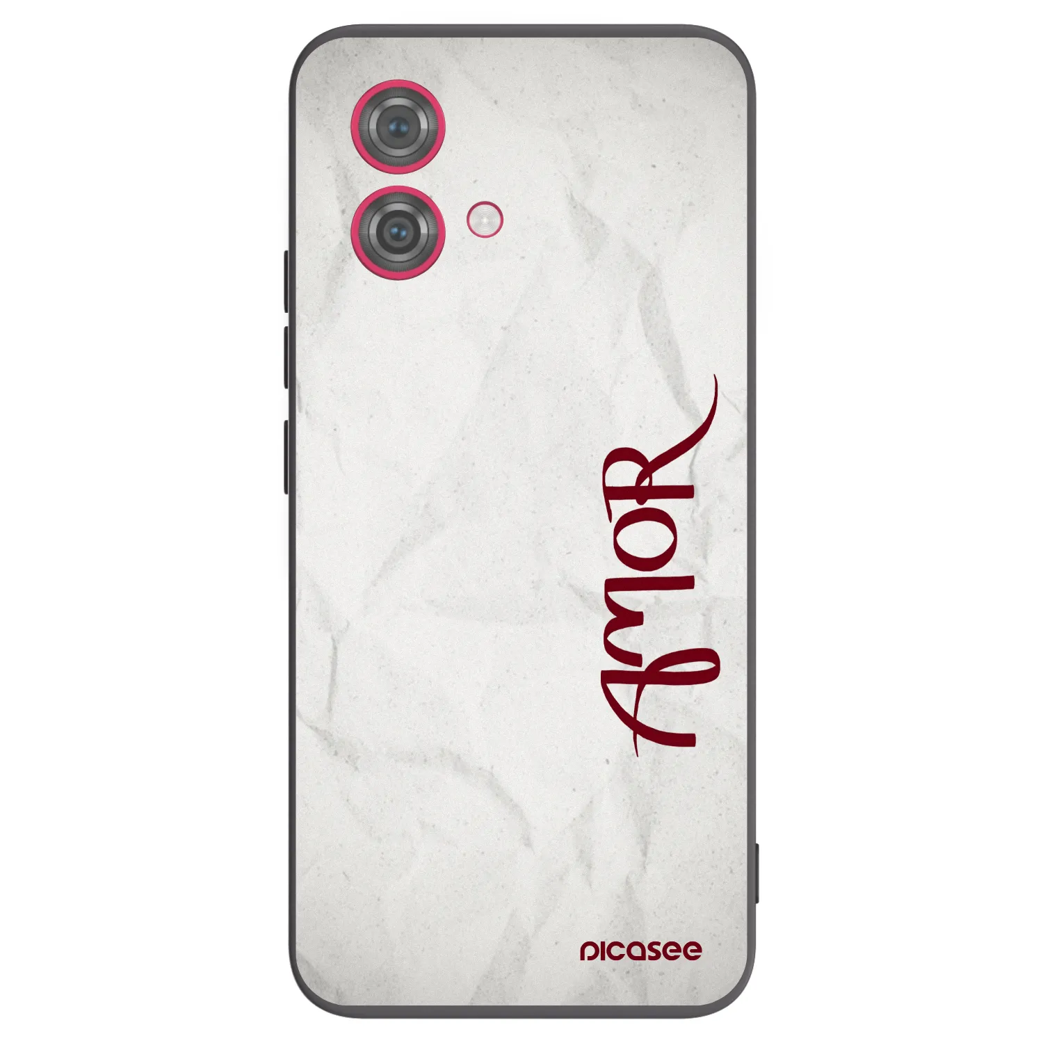 Picasee husă neagră din silicon pentru Motorola Moto G84 5G - Amor