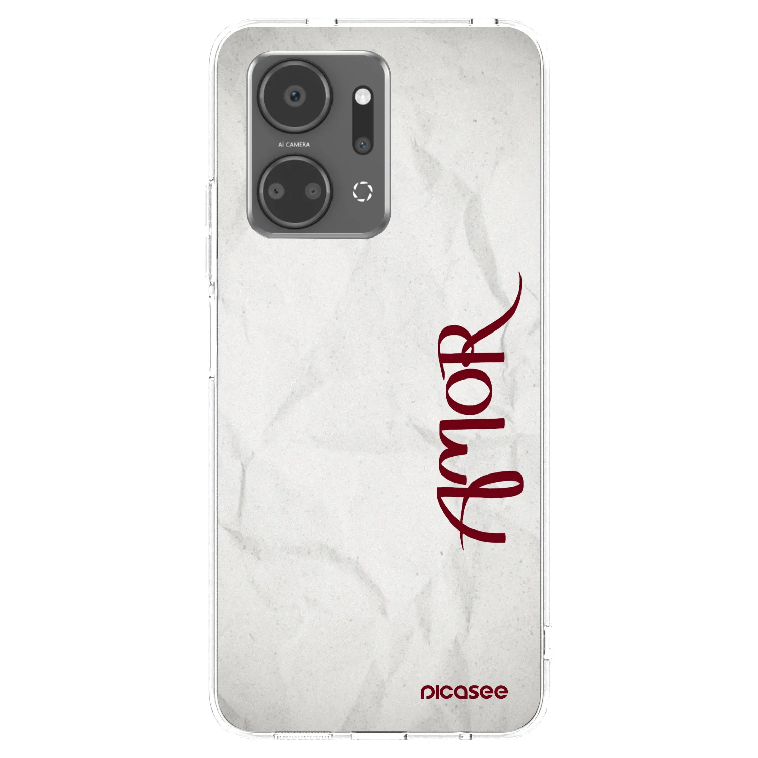 Picasee husă transparentă din silicon pentru Honor X7a - Amor