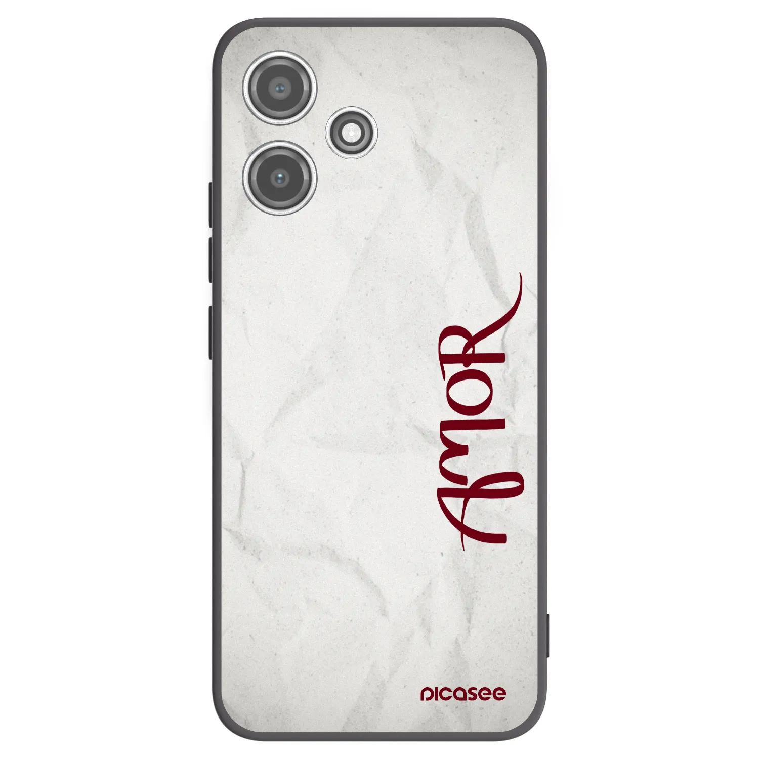 Picasee husă neagră din silicon pentru Xiaomi Redmi 12 5G - Amor