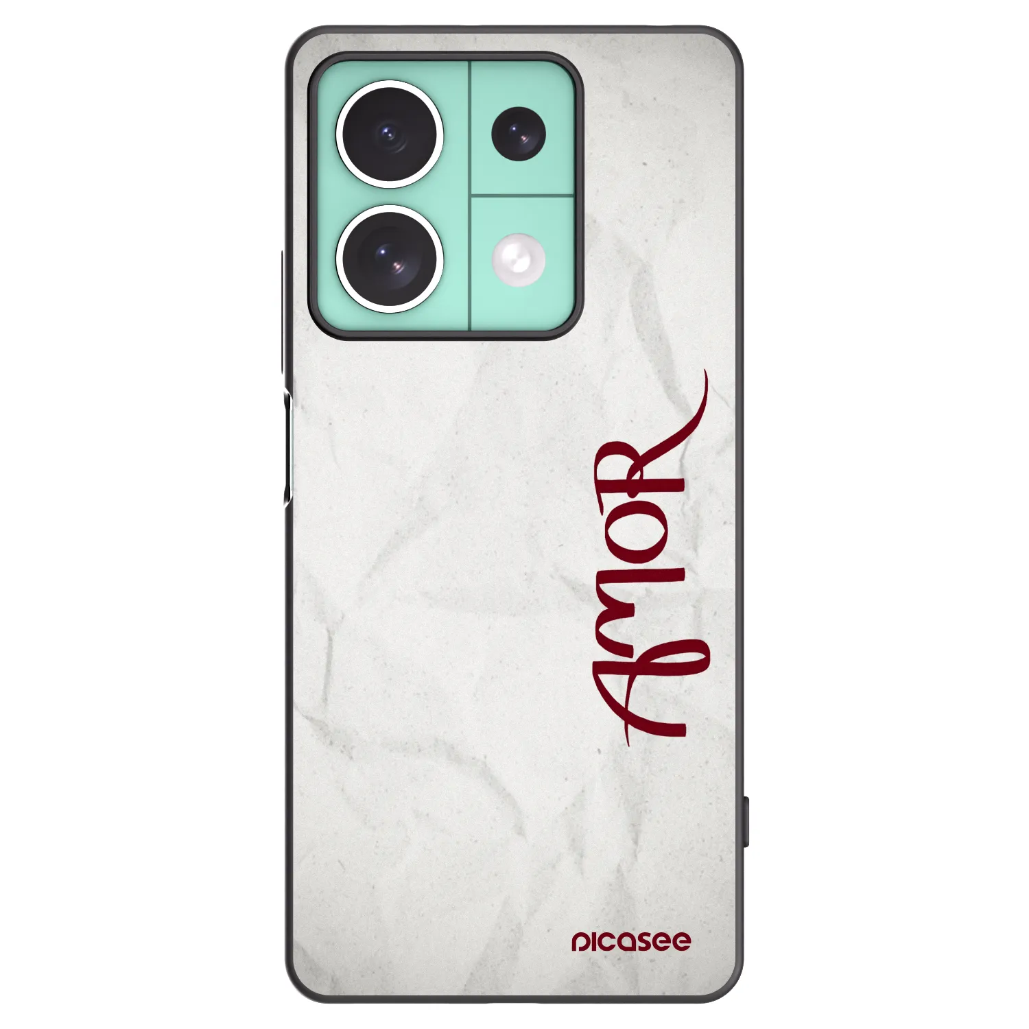 Picasee husă neagră din silicon pentru Xiaomi Redmi Note 13 5G - Amor