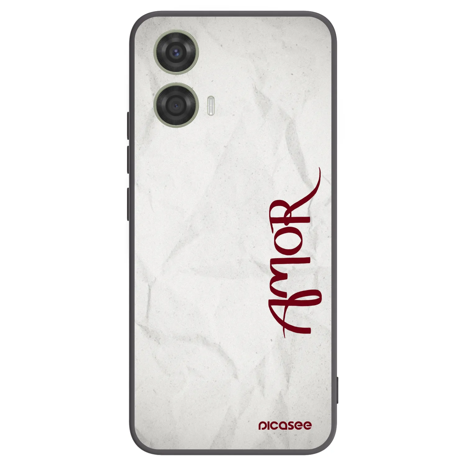 Picasee husă neagră din silicon pentru Motorola Moto G24 - Amor