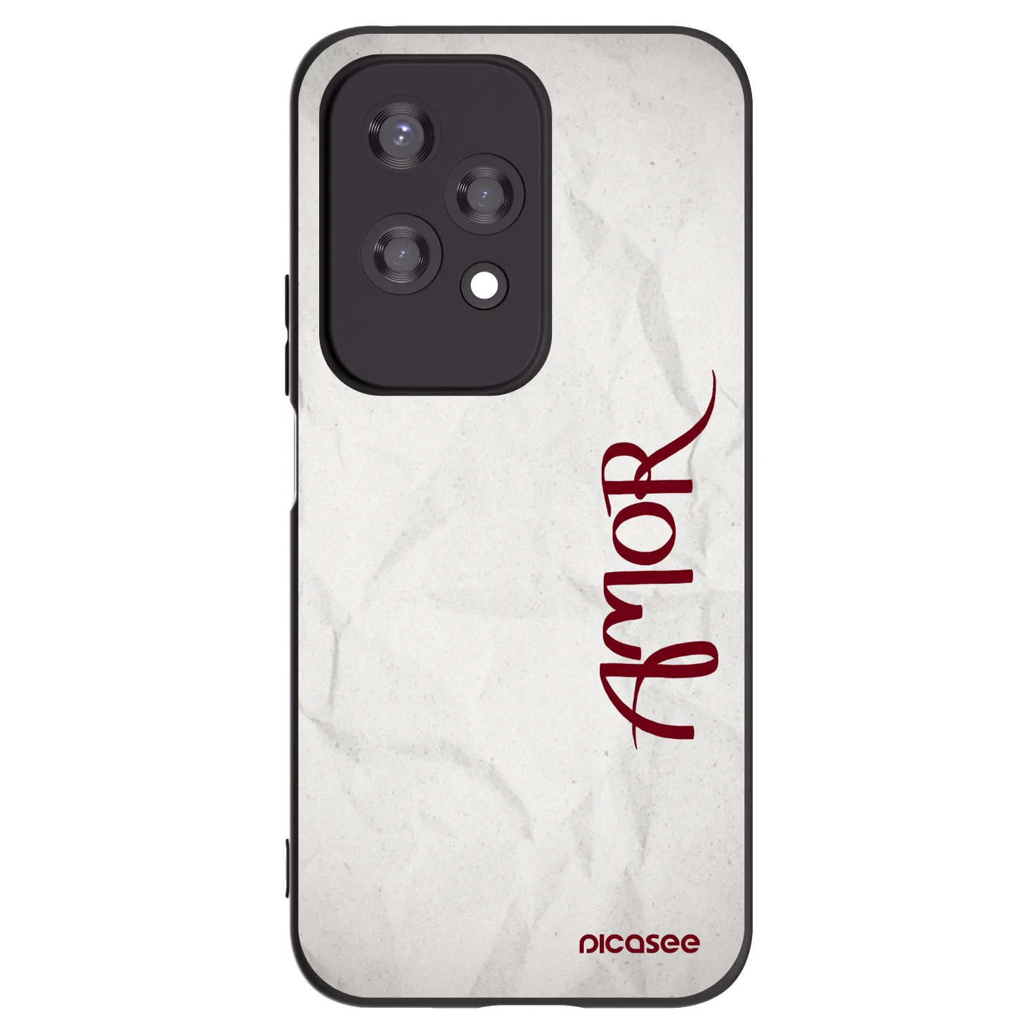 Picasee husă neagră din silicon pentru Honor 200 Lite - Amor