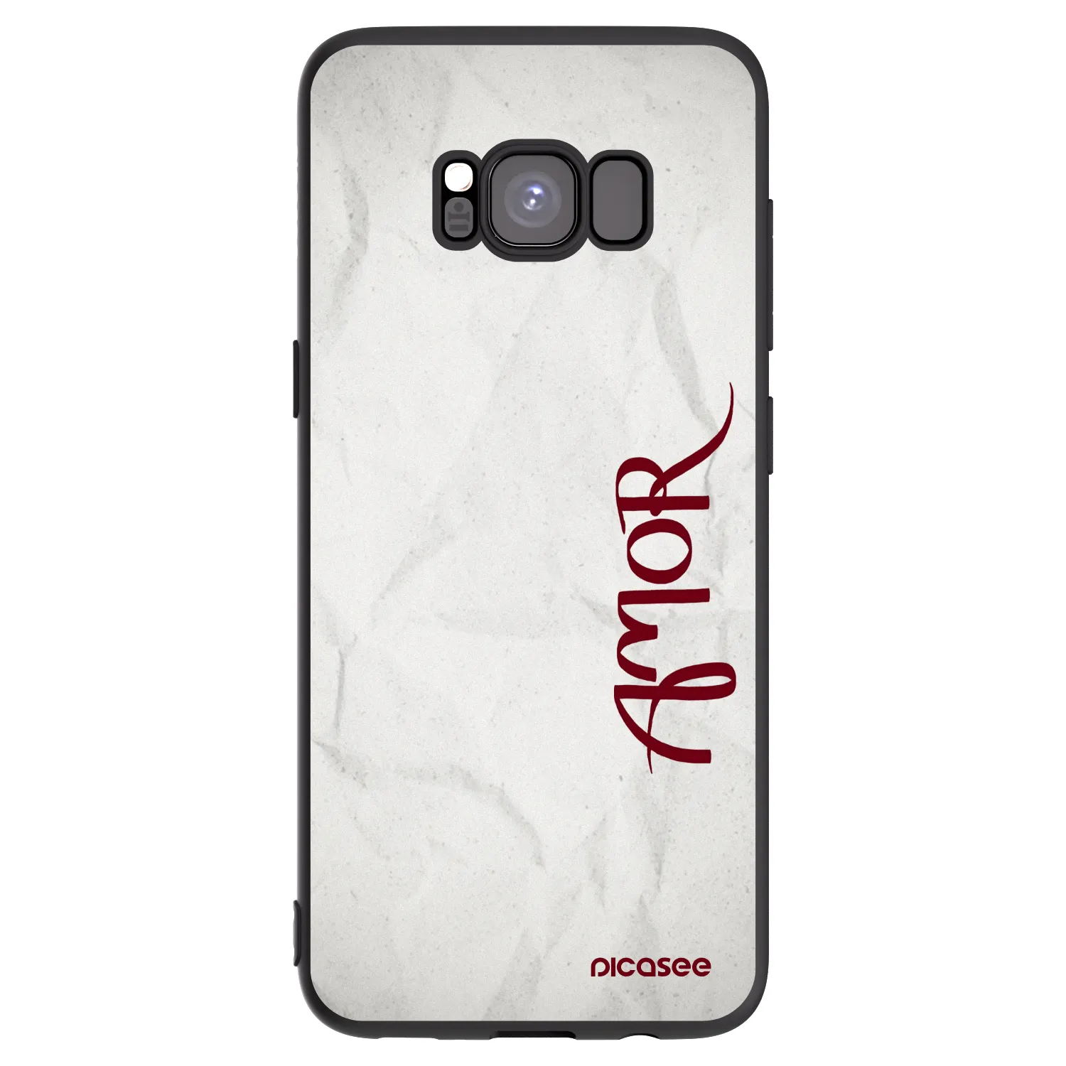 Picasee husă neagră din silicon pentru Samsung Galaxy S8 G950F - Amor