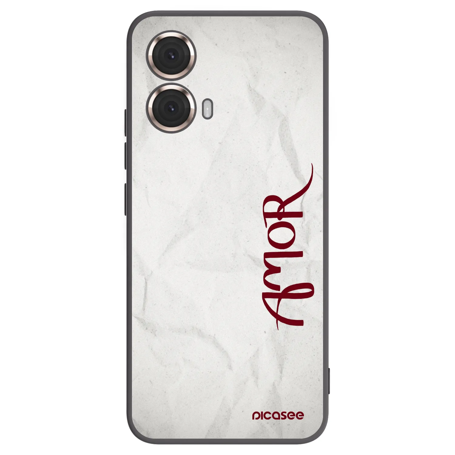 Picasee husă neagră din silicon pentru Motorola Moto G85 - Amor