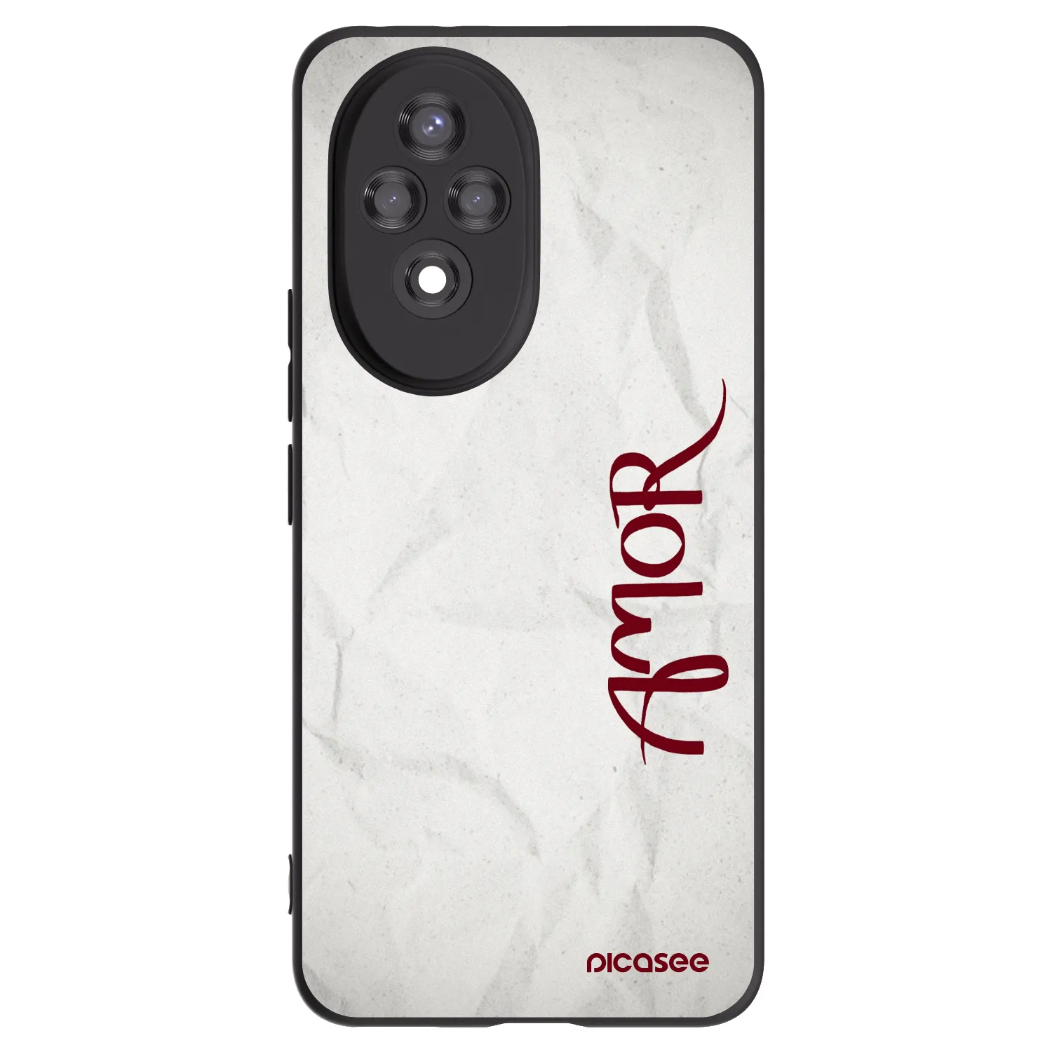 Picasee husă neagră din silicon pentru Honor 200 Pro 5G - Amor