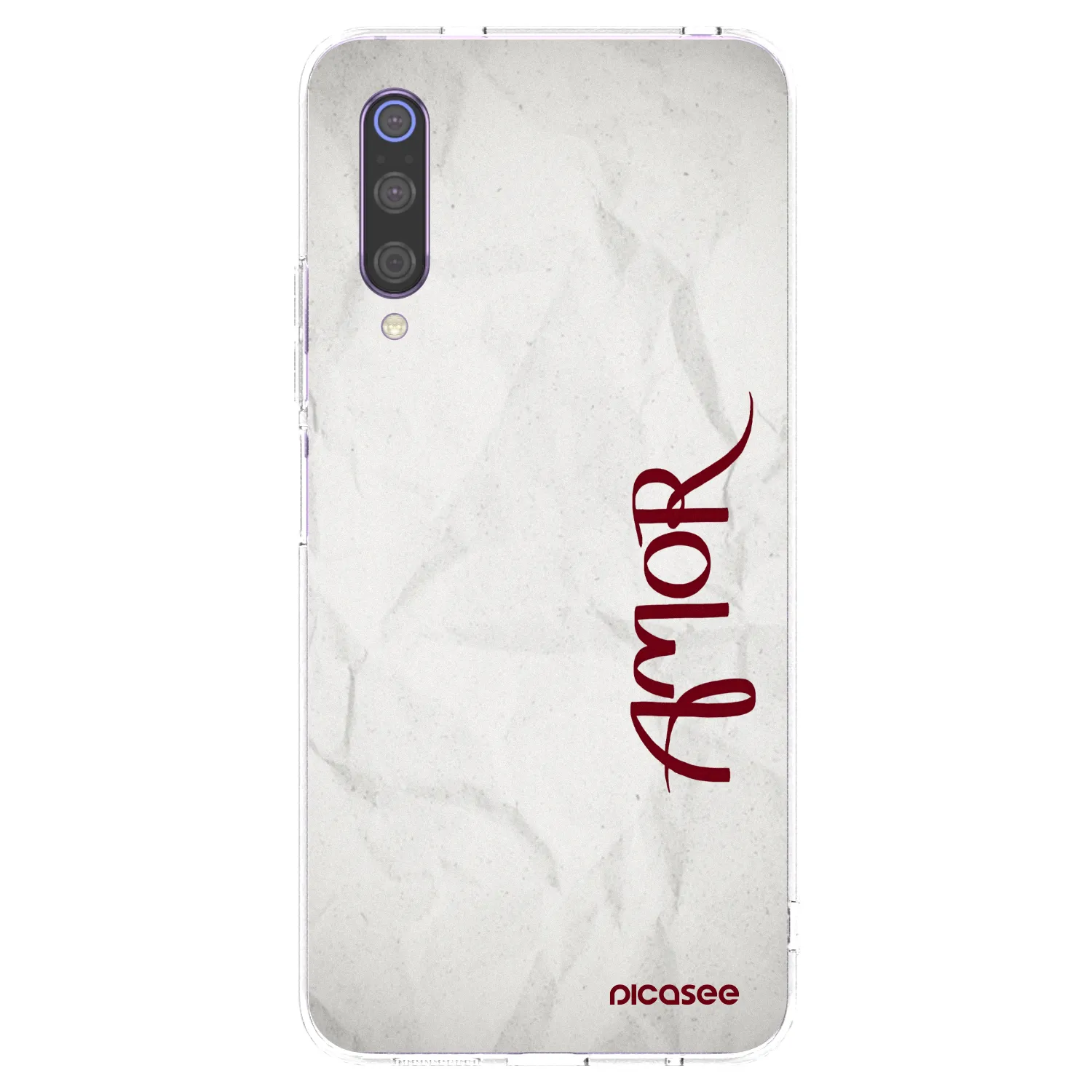 Picasee husă transparentă din silicon pentru Xiaomi Mi 9 - Amor