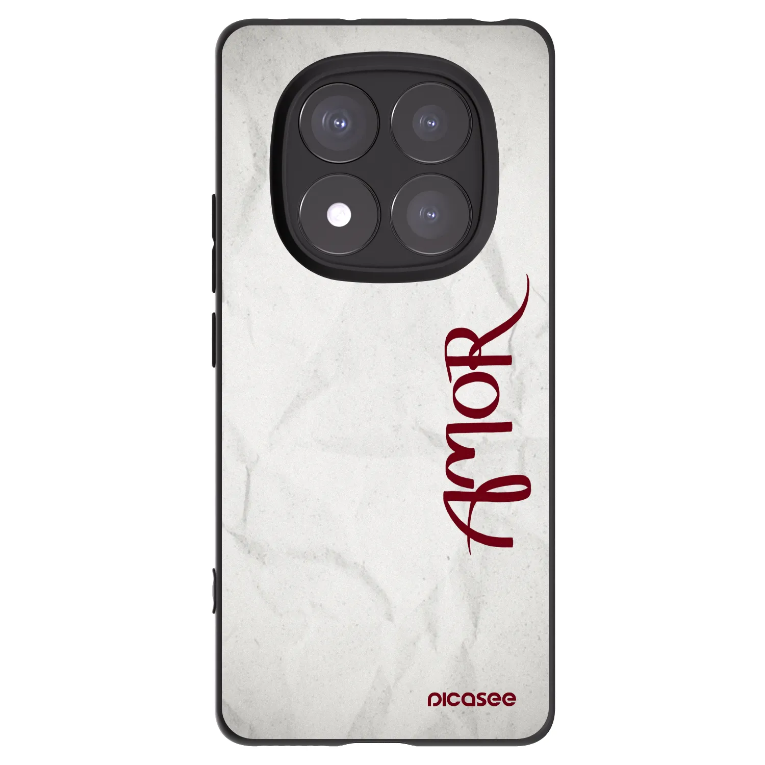 Picasee husă neagră din silicon pentru Xiaomi Redmi Note 14 Pro 5G - Amor