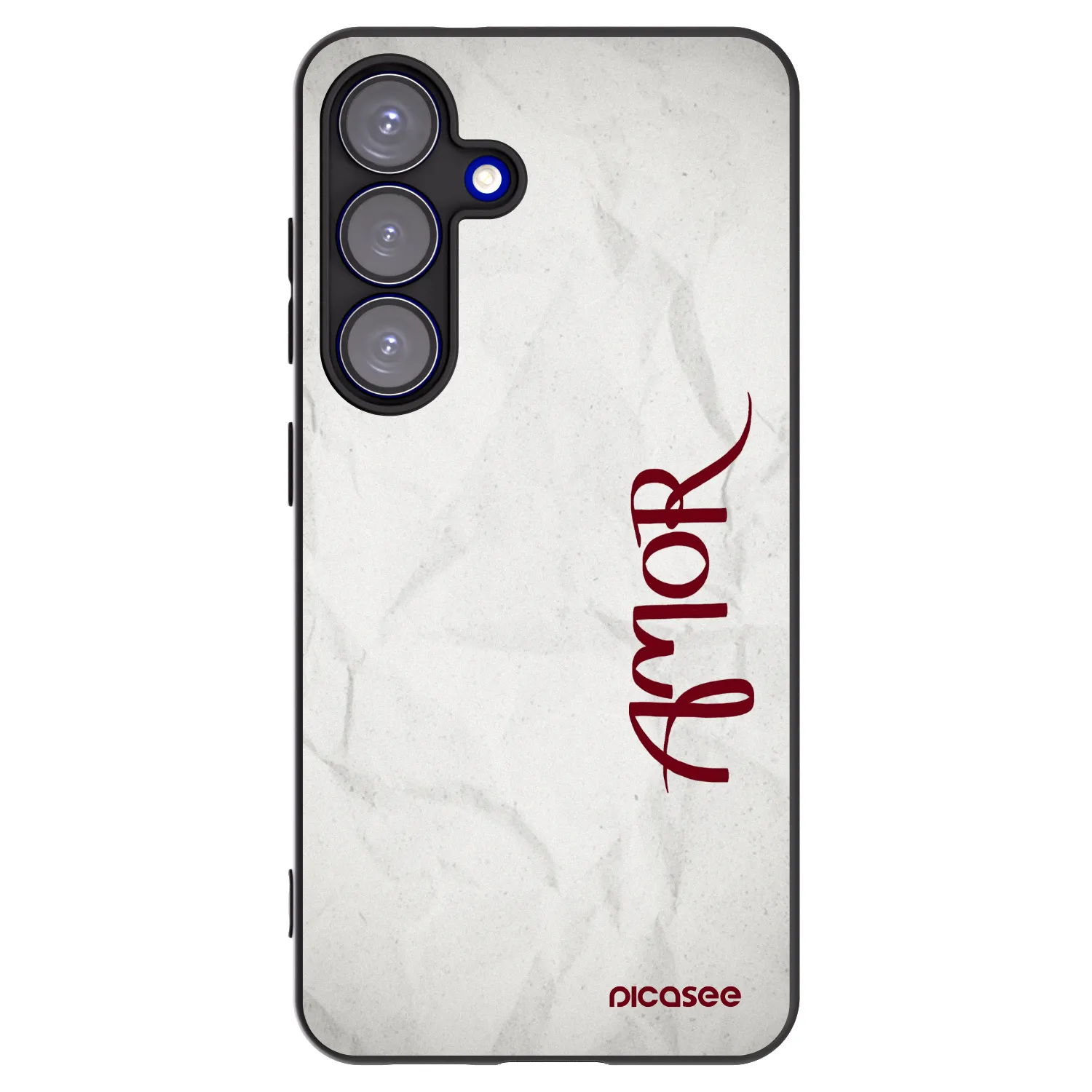 Picasee husă neagră din silicon pentru Samsung Galaxy S25 5G - Amor