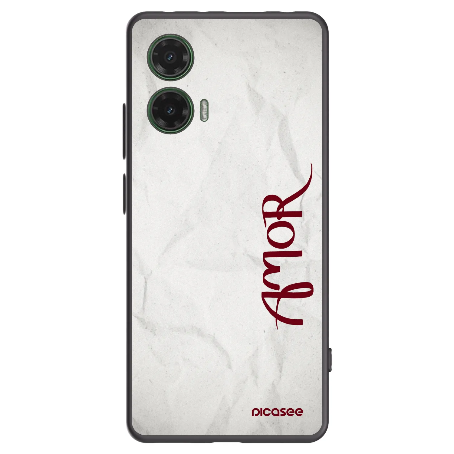 Picasee husă neagră din silicon pentru Motorola Moto G35 5G - Amor