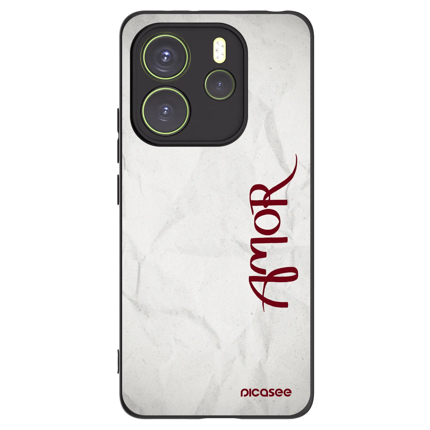 Picasee husă neagră din silicon pentru Xiaomi Redmi Note 14 4G - Amor