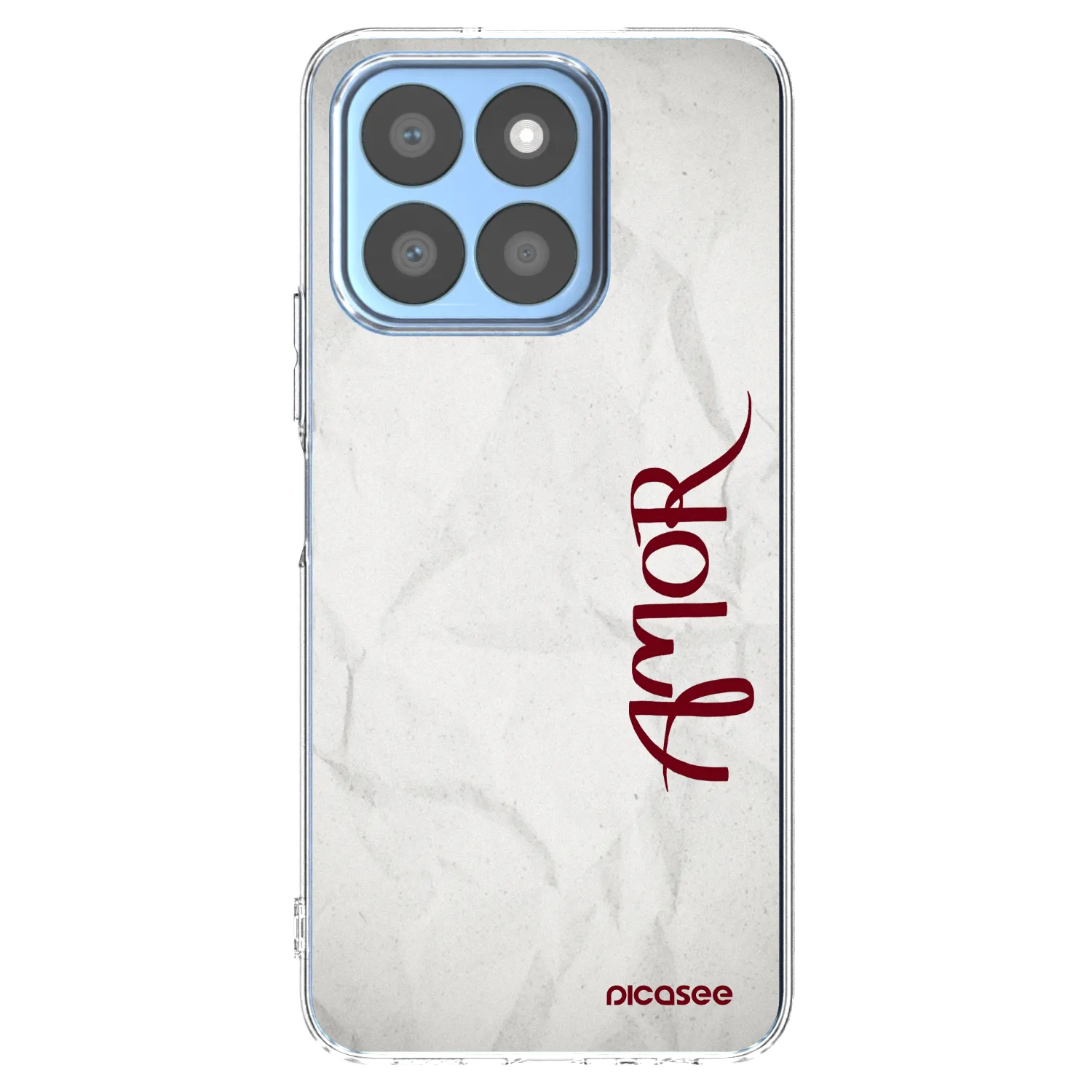 Picasee husă transparentă din silicon pentru Honor X8c - Amor
