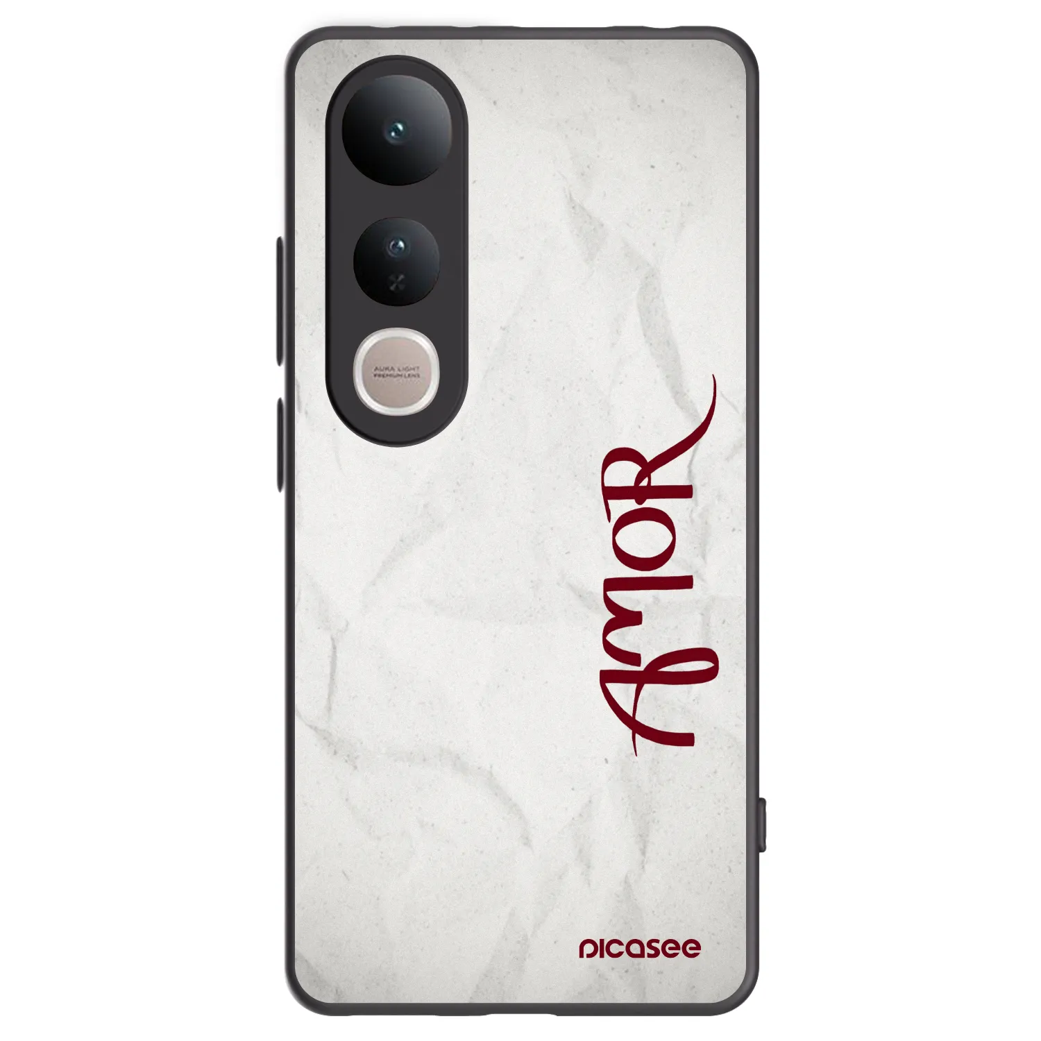 Picasee husă neagră din silicon pentru Vivo V50 Lite 5G - Amor