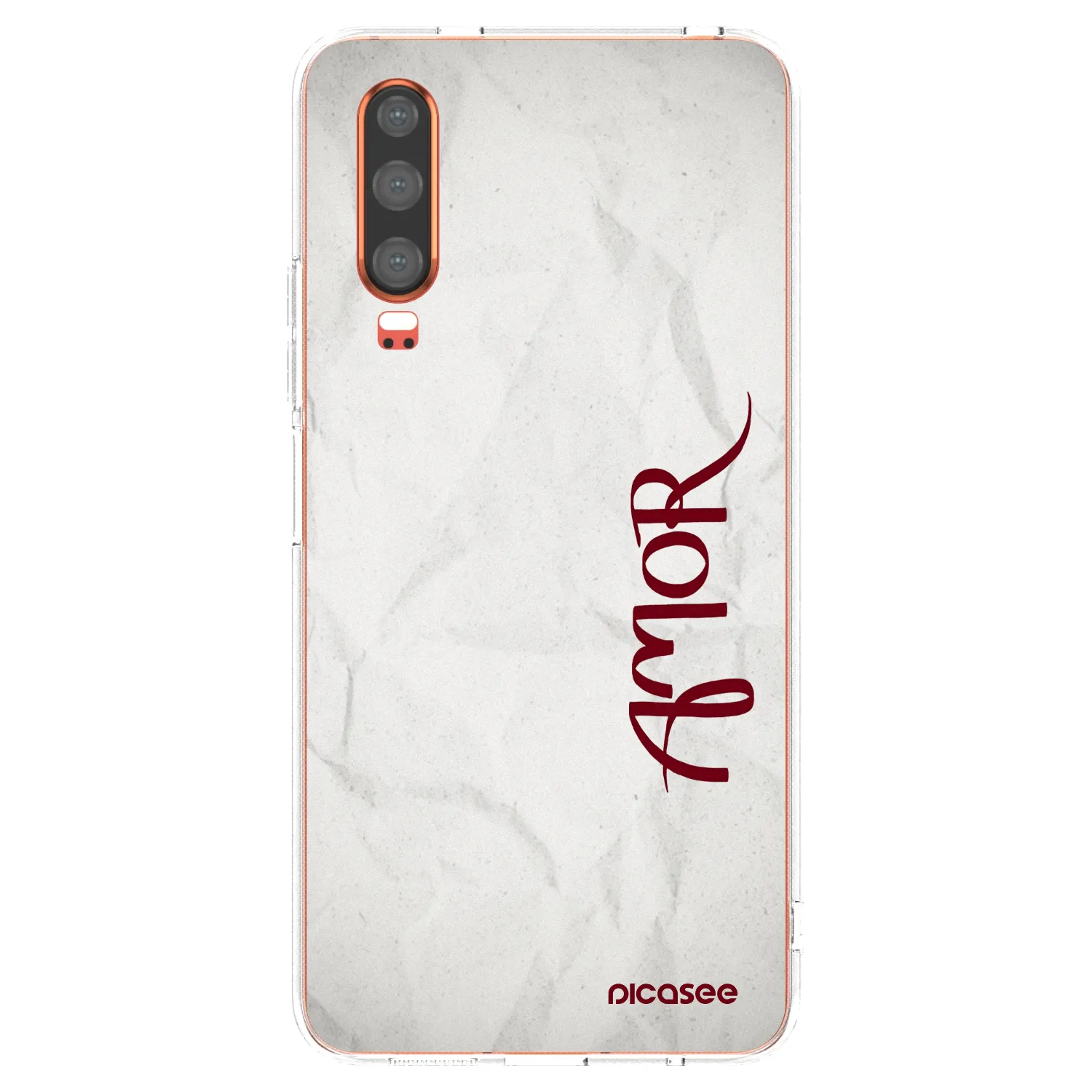Picasee husă transparentă din silicon pentru Huawei P30 - Amor