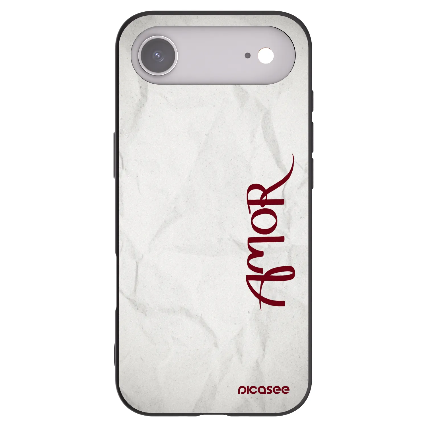 Picasee husă neagră din silicon pentru Apple iPhone Air - Amor