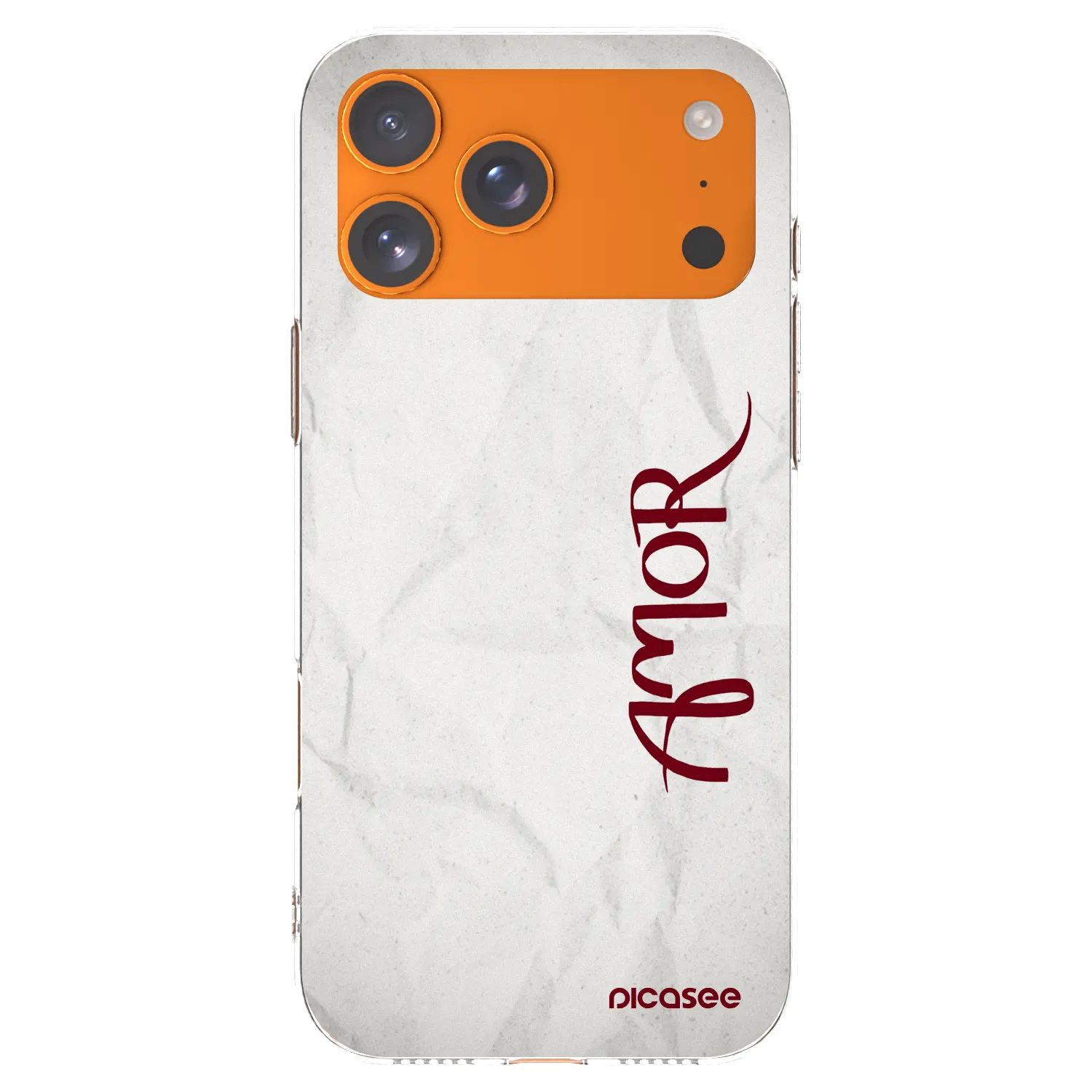 Picasee husă transparentă din silicon pentru Apple iPhone 17 Pro Max - Amor