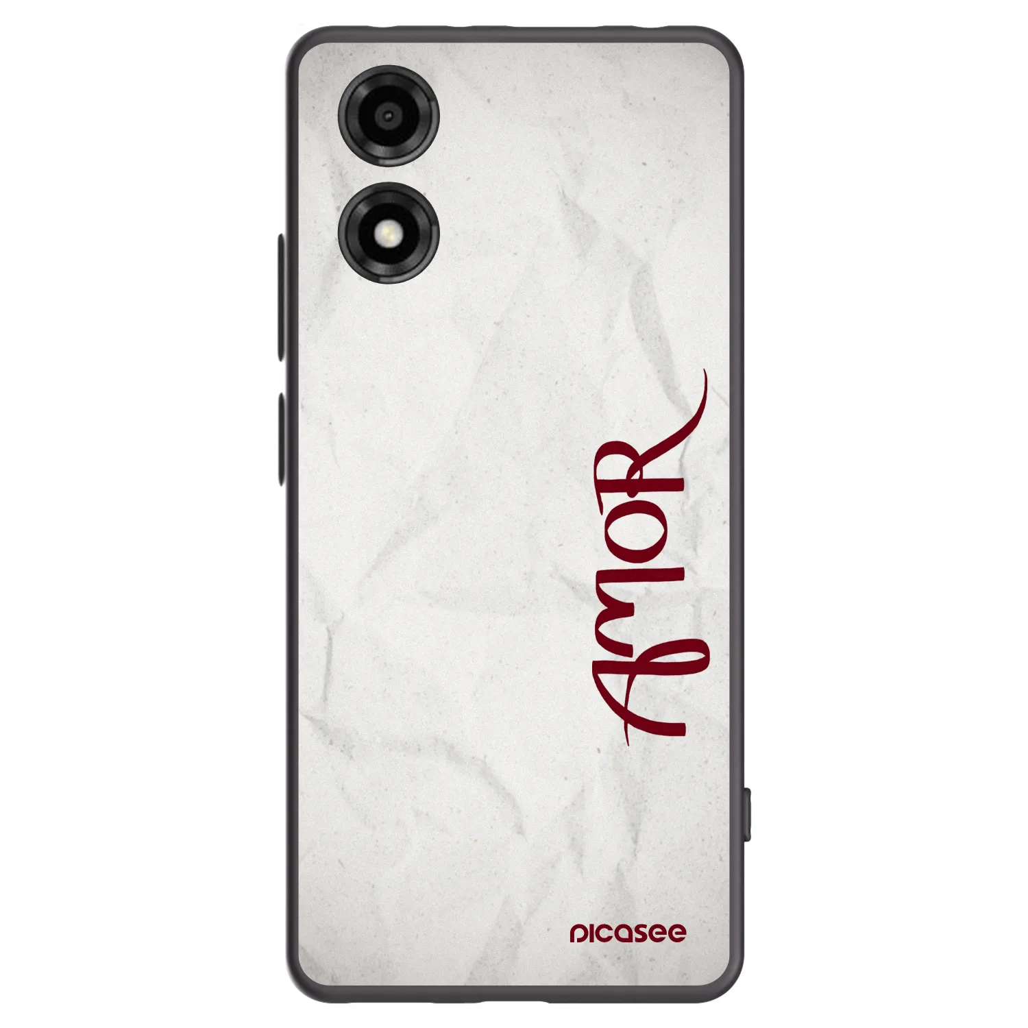 Picasee husă neagră din silicon pentru Motorola Moto E14 - Amor