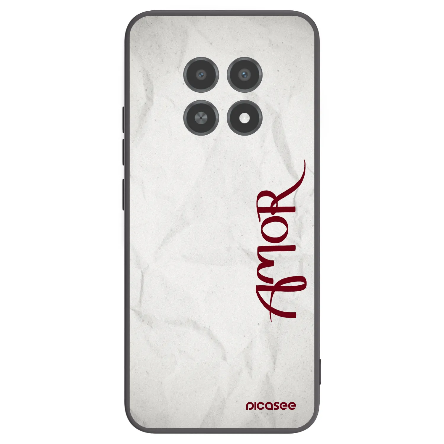 Picasee husă neagră din silicon pentru Realme 12X - Amor