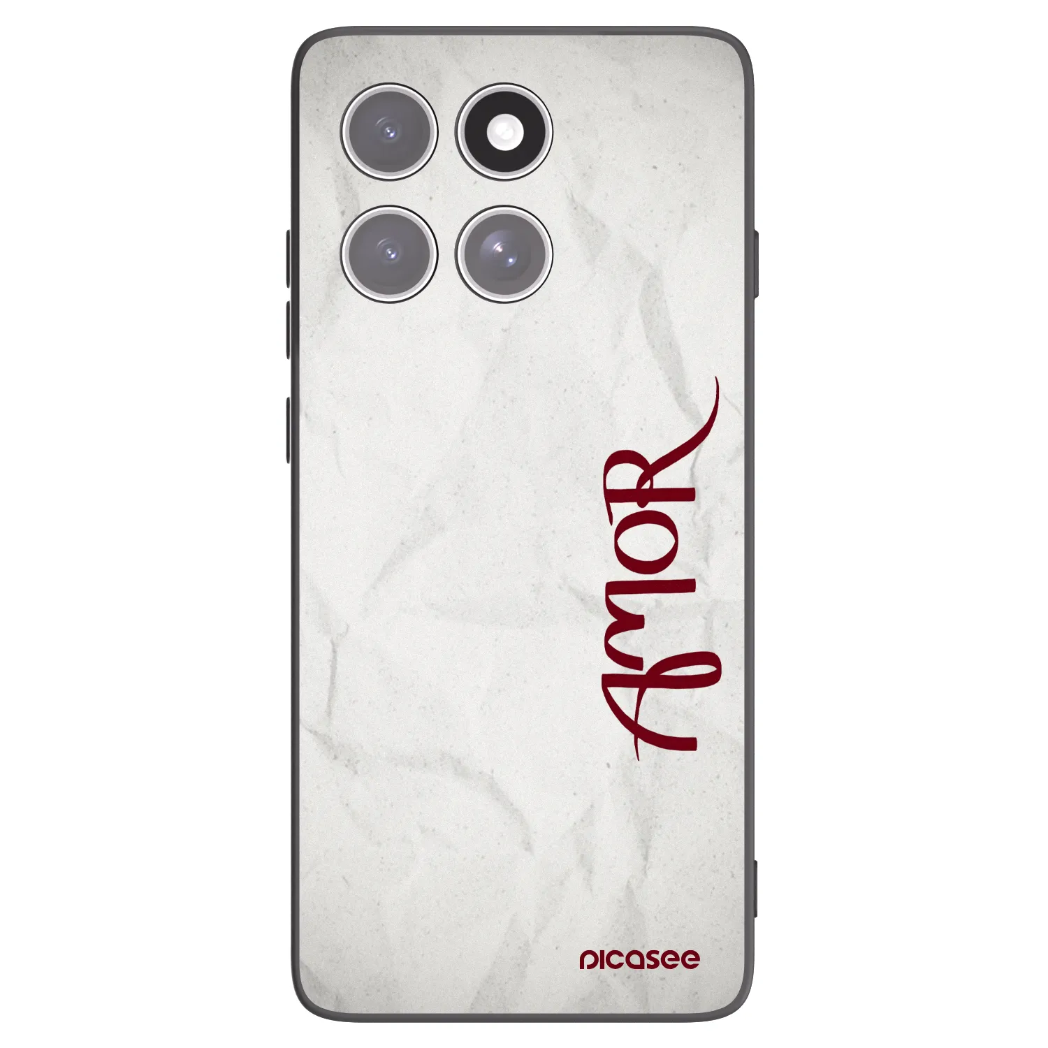 Picasee husă neagră din silicon pentru Motorola Edge 60 Fusion - Amor