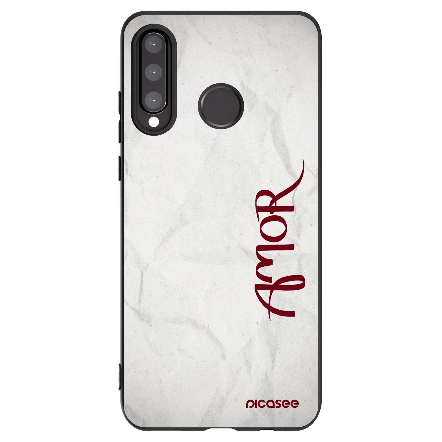 Picasee husă neagră din silicon pentru Huawei P30 Lite - Amor
