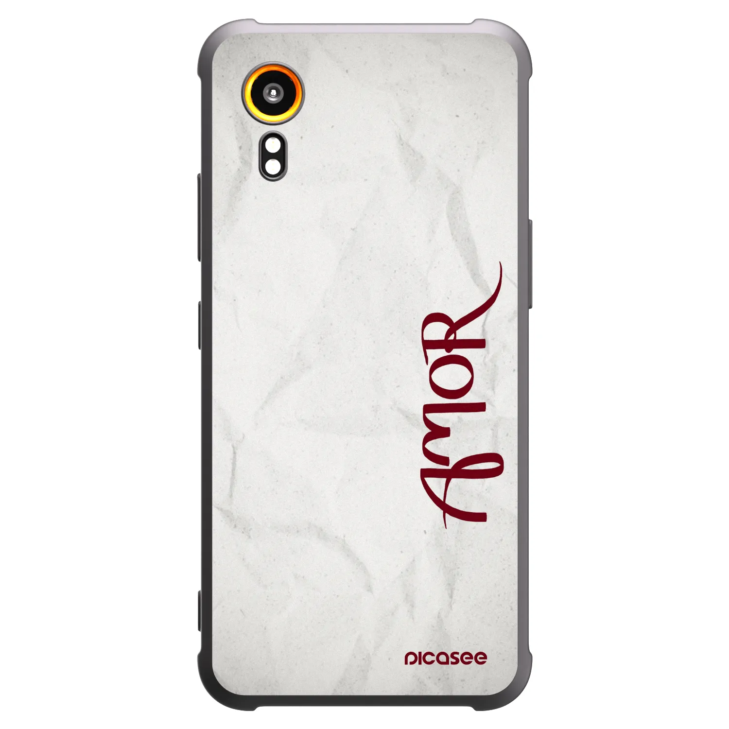 Picasee husă neagră din silicon pentru Samsung Galaxy Xcover 7 - Amor