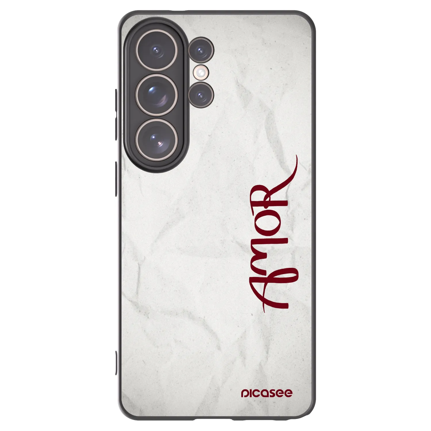 Picasee husă neagră din silicon pentru Samsung Galaxy S26 Ultra - Amor
