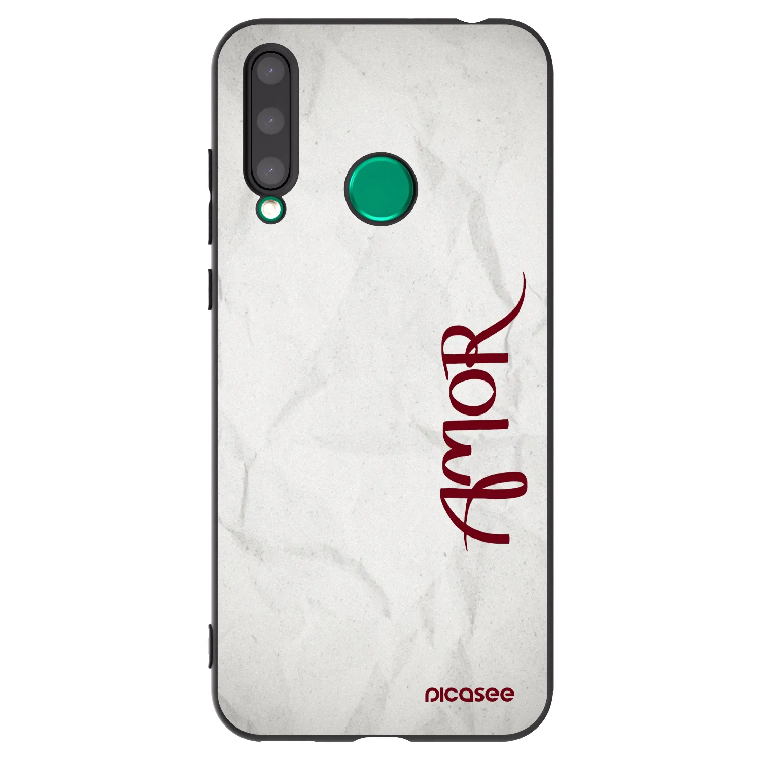 Picasee husă neagră din silicon pentru Honor 20 Lite - Amor