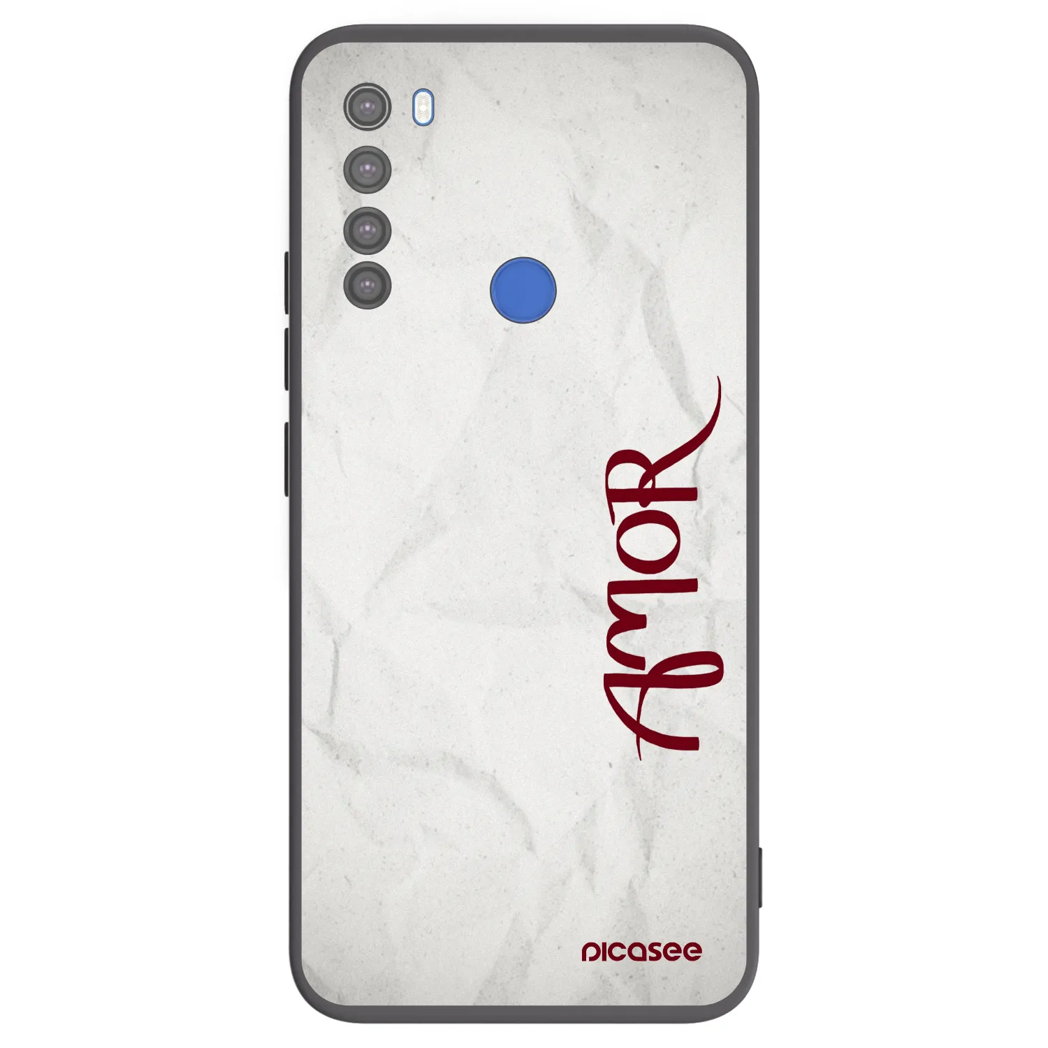 Picasee husă neagră din silicon pentru Xiaomi Redmi Note 8T - Amor