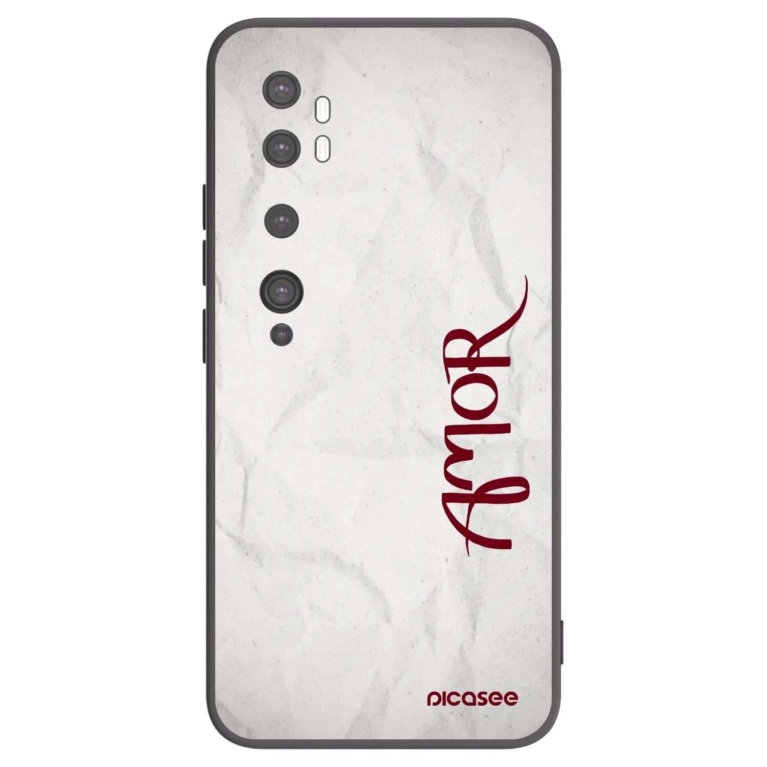 Picasee husă neagră din silicon pentru Xiaomi Mi Note 10 (Pro) - Amor