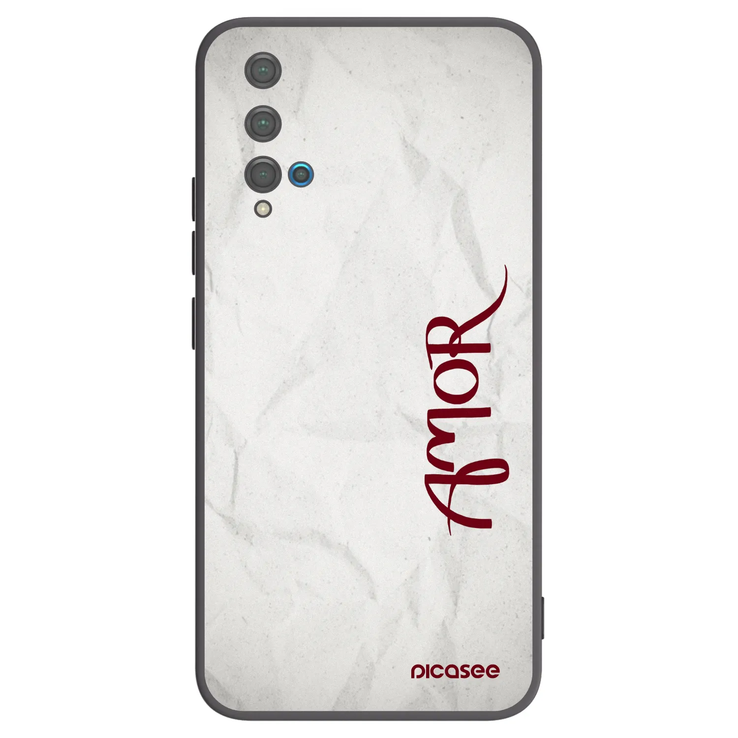 Picasee husă neagră din silicon pentru Huawei Nova 5T - Amor