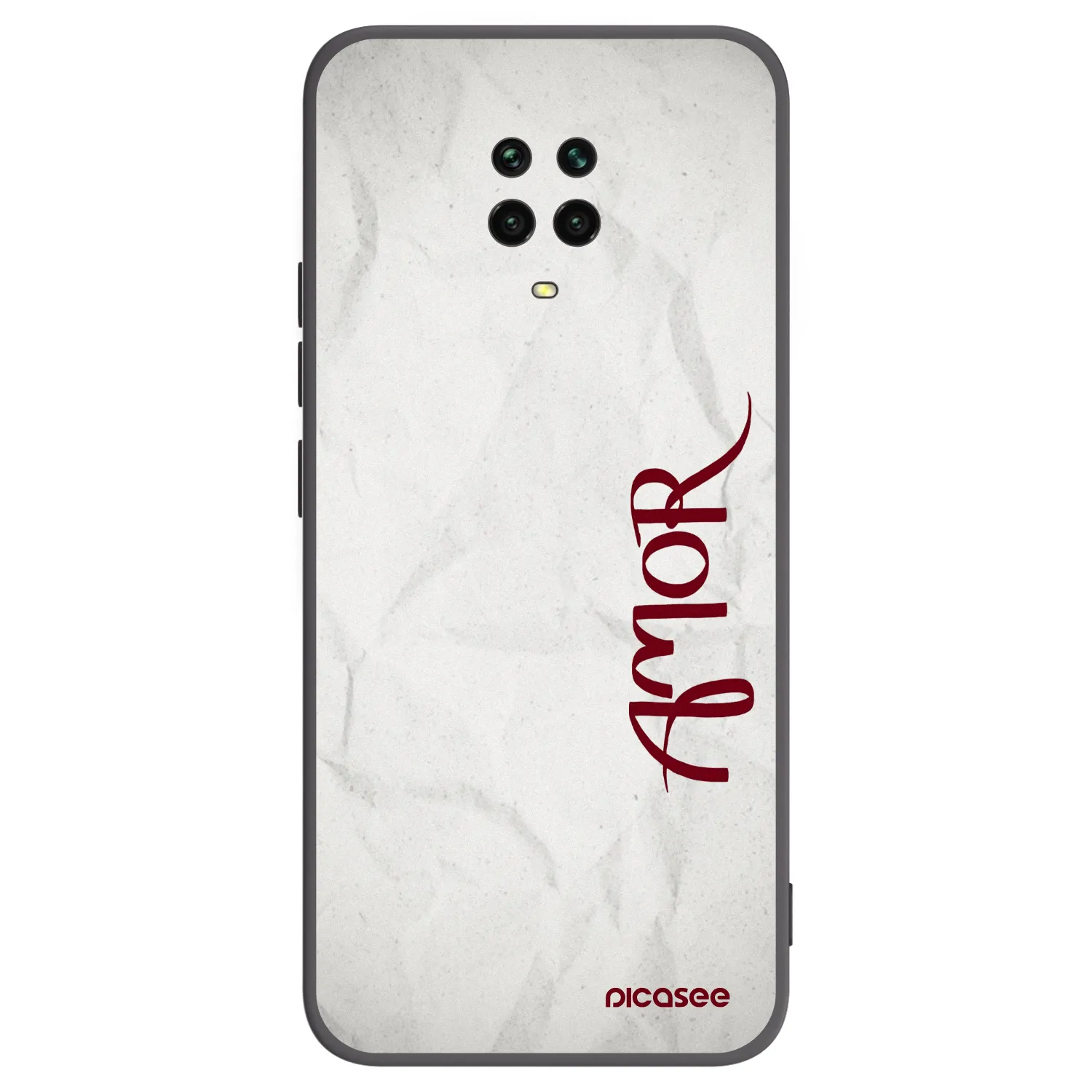 Picasee husă neagră din silicon pentru Xiaomi Redmi Note 9 Pro - Amor
