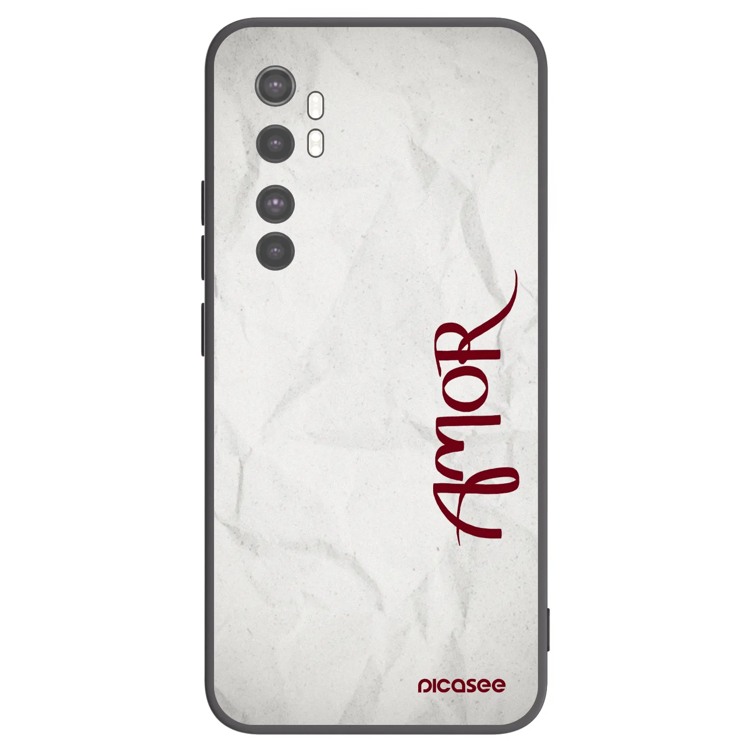 Picasee husă neagră din silicon pentru Xiaomi Mi Note 10 Lite - Amor