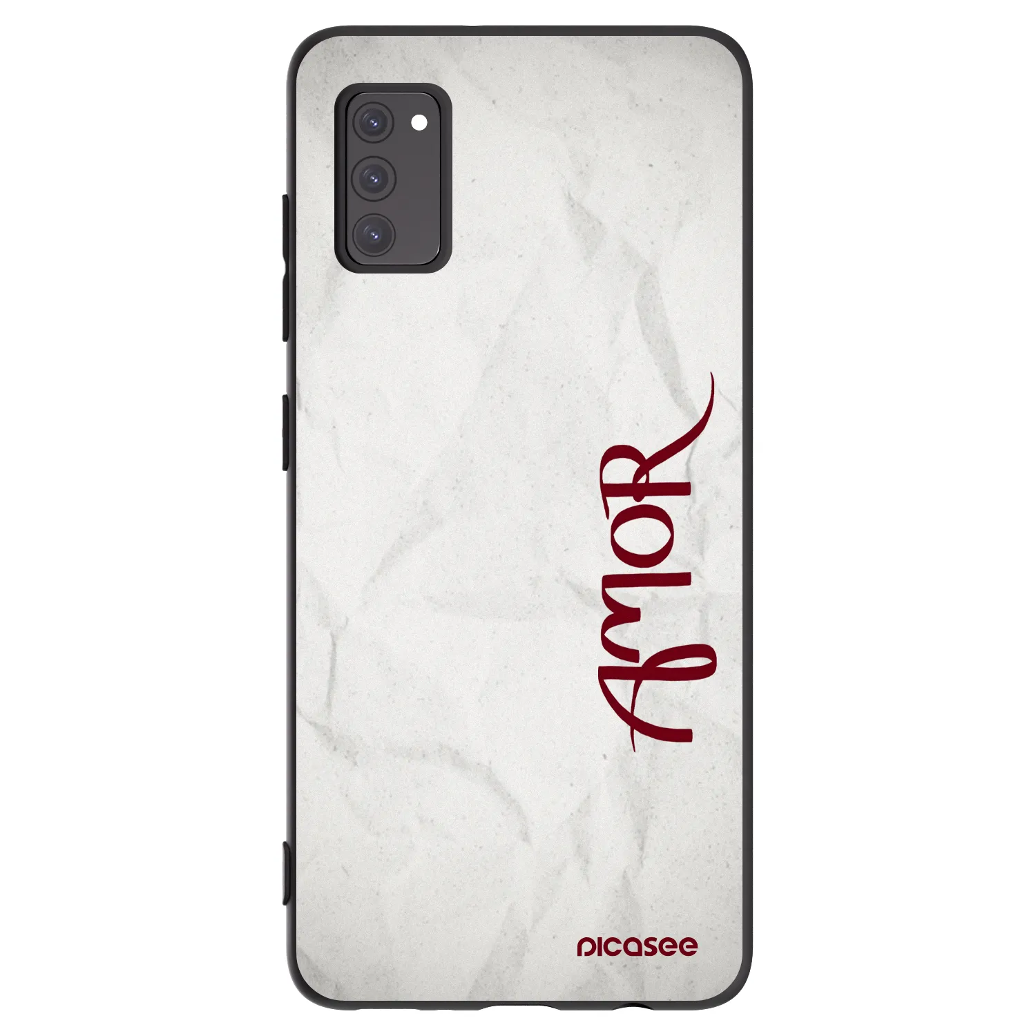 Picasee husă neagră din silicon pentru Samsung Galaxy A41 A415F - Amor