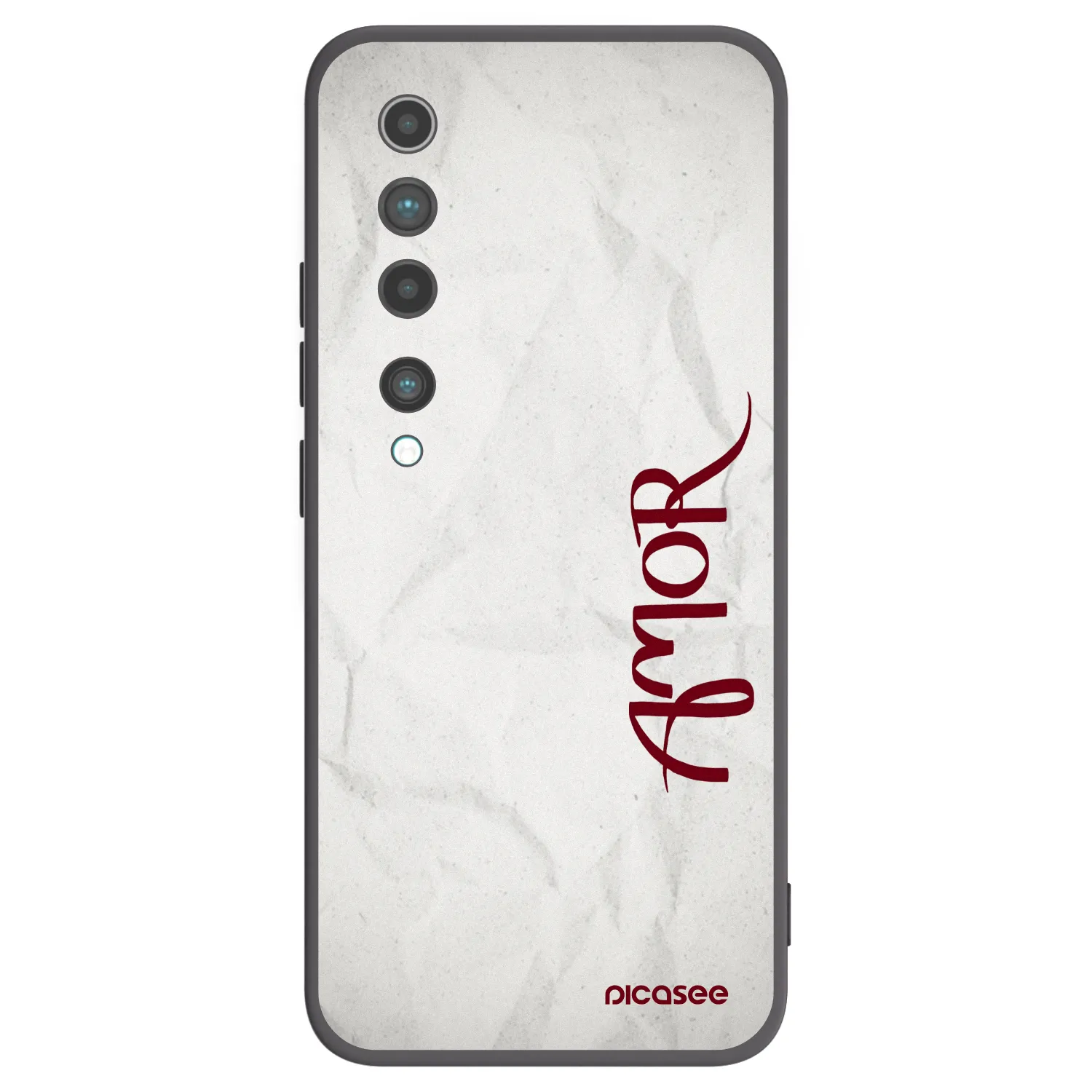 Picasee husă neagră din silicon pentru Xiaomi Mi 10 - Amor