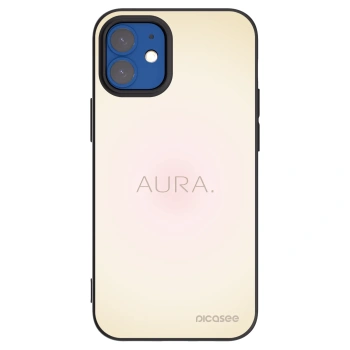 Picasee husă neagră din silicon pentru Apple iPhone 12 mini - Aura