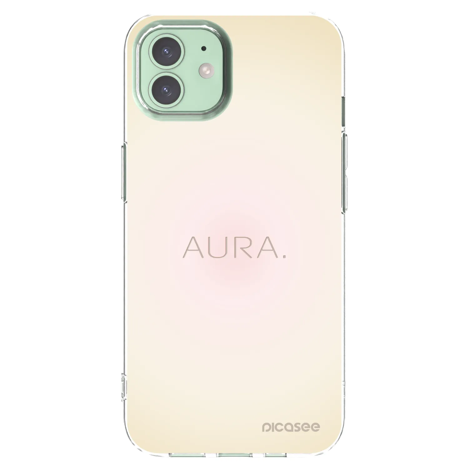 Picasee husă transparentă din silicon pentru Apple iPhone 12 - Aura