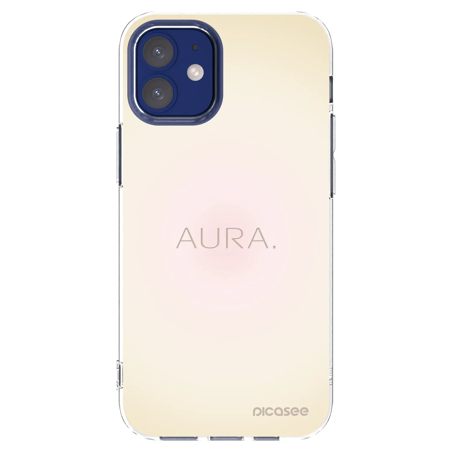 Picasee husă transparentă din silicon pentru Apple iPhone 12 mini - Aura