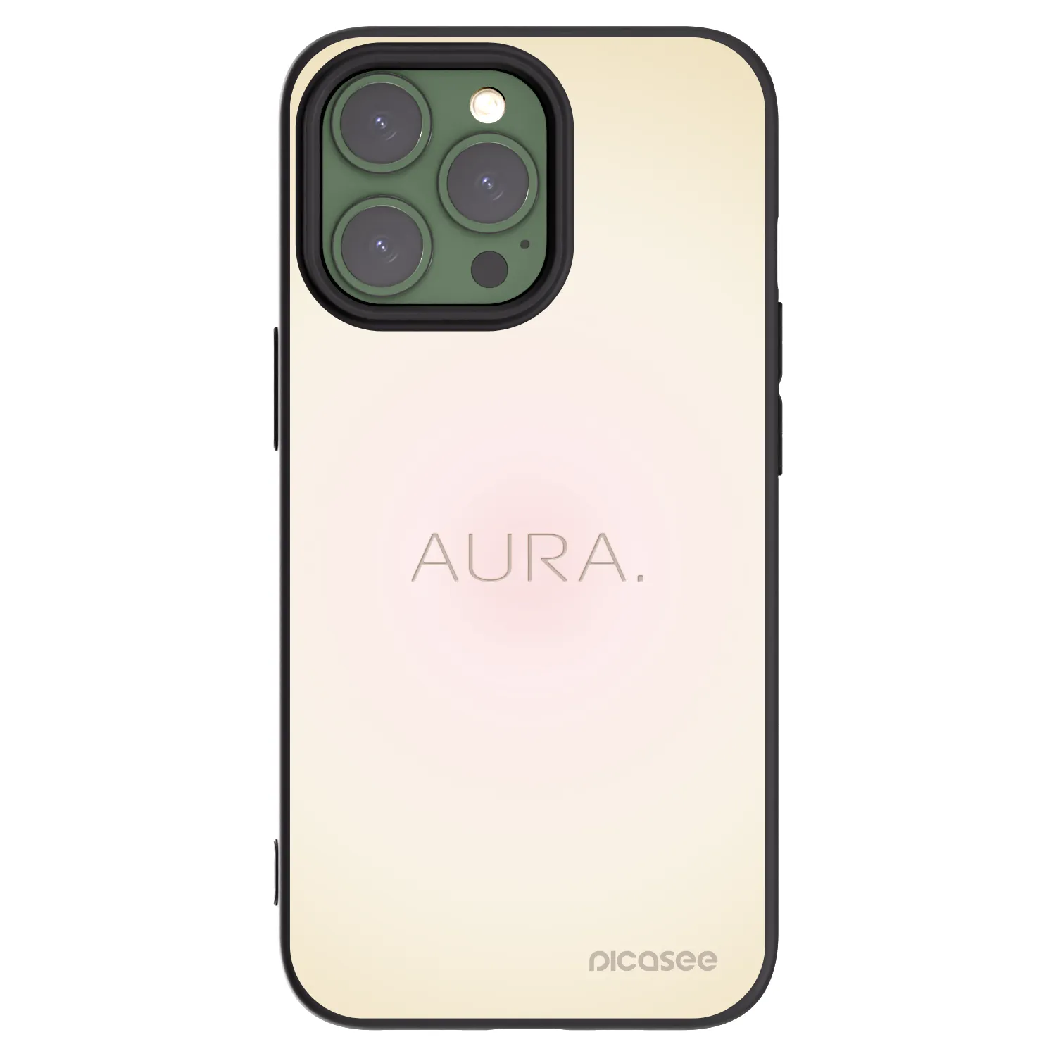 Picasee husă neagră din silicon pentru Apple iPhone 13 Pro - Aura