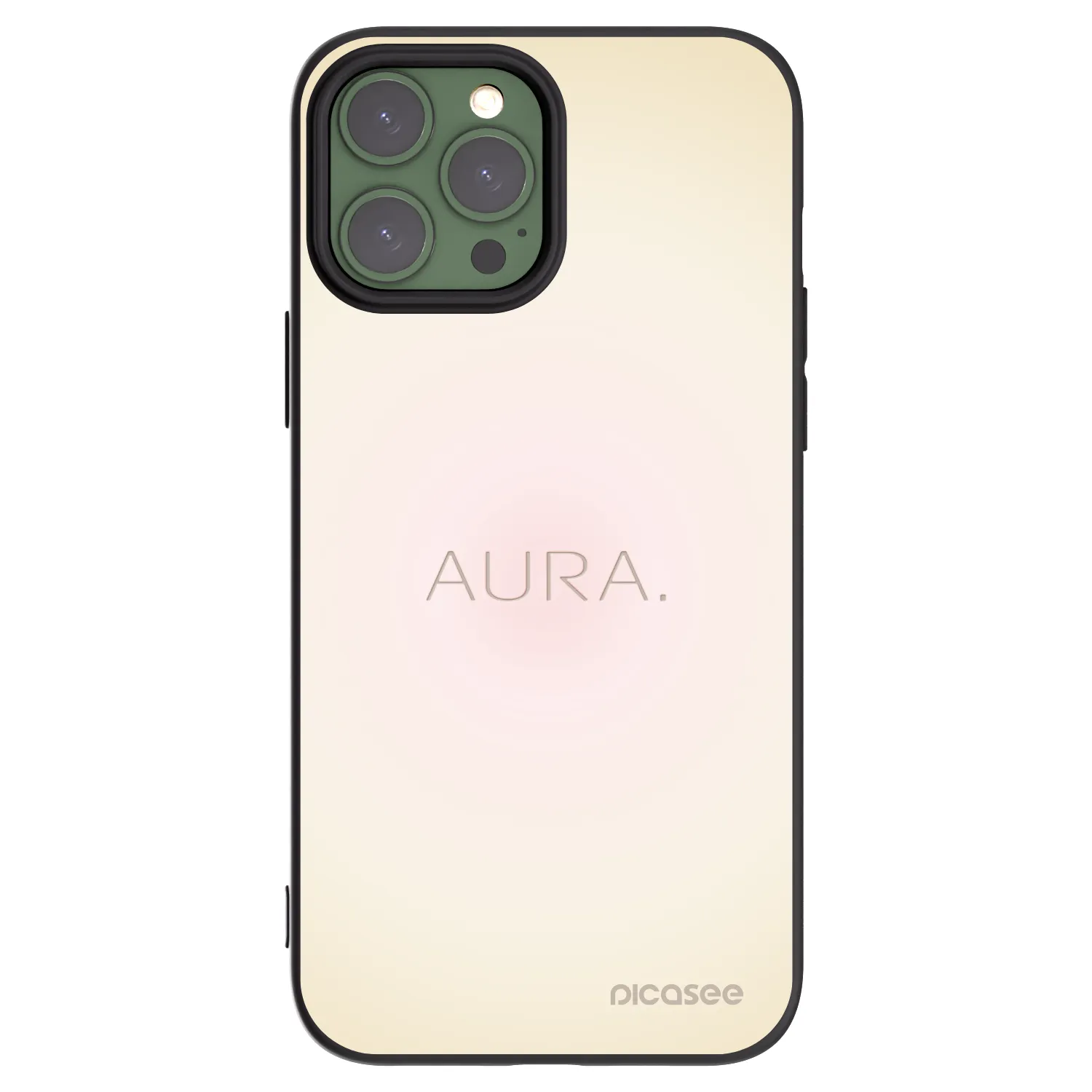 Picasee husă neagră din silicon pentru Apple iPhone 13 Pro Max - Aura