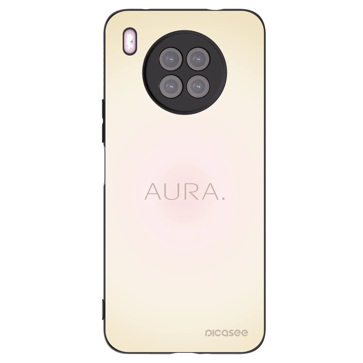 Picasee husă neagră din silicon pentru Huawei Nova 8i - Aura