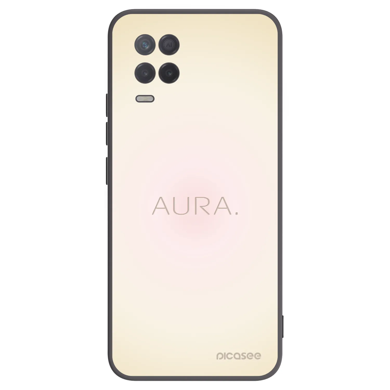 Picasee husă neagră din silicon pentru Realme 8 5G - Aura