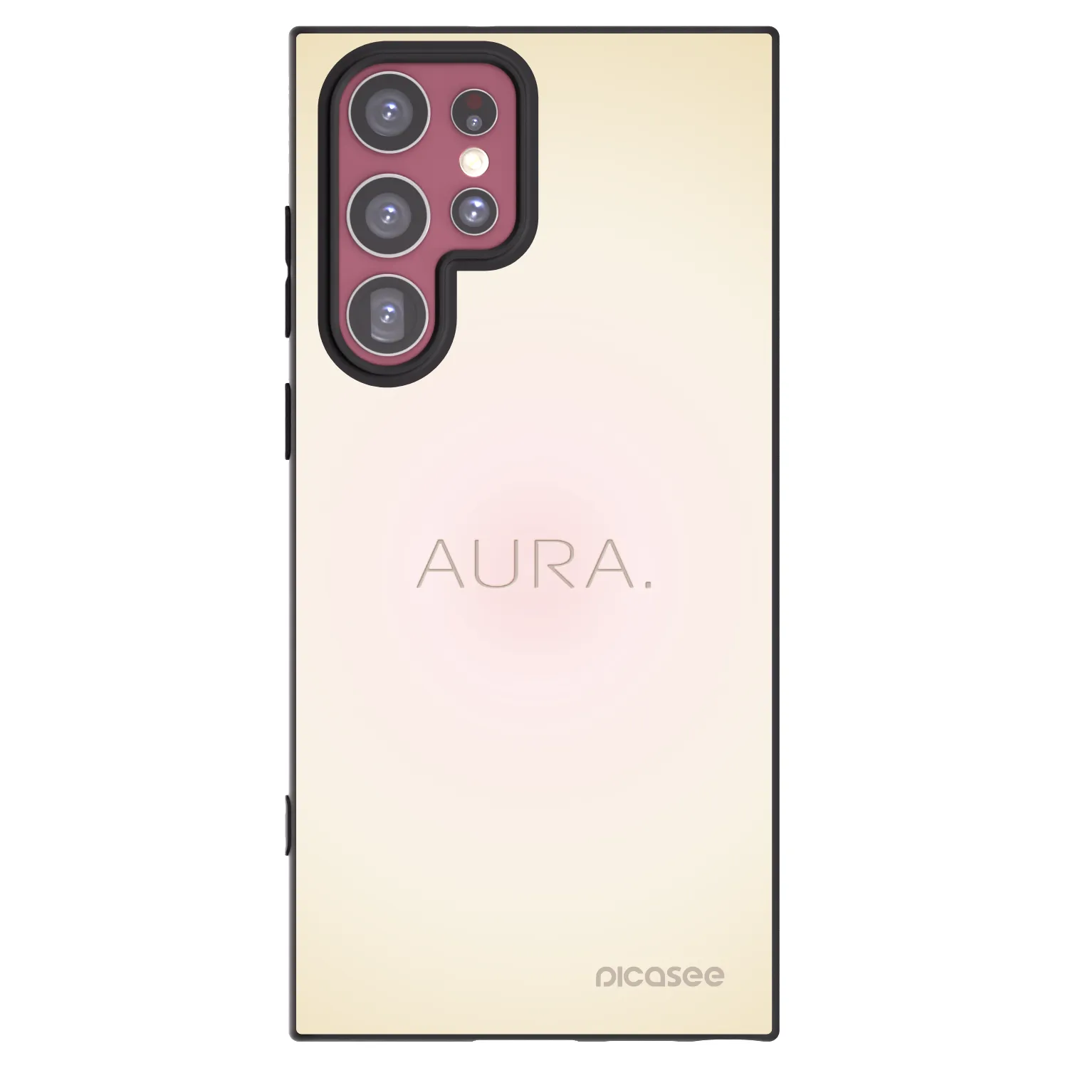 Picasee husă neagră din silicon pentru Samsung Galaxy S22 Ultra 5G - Aura