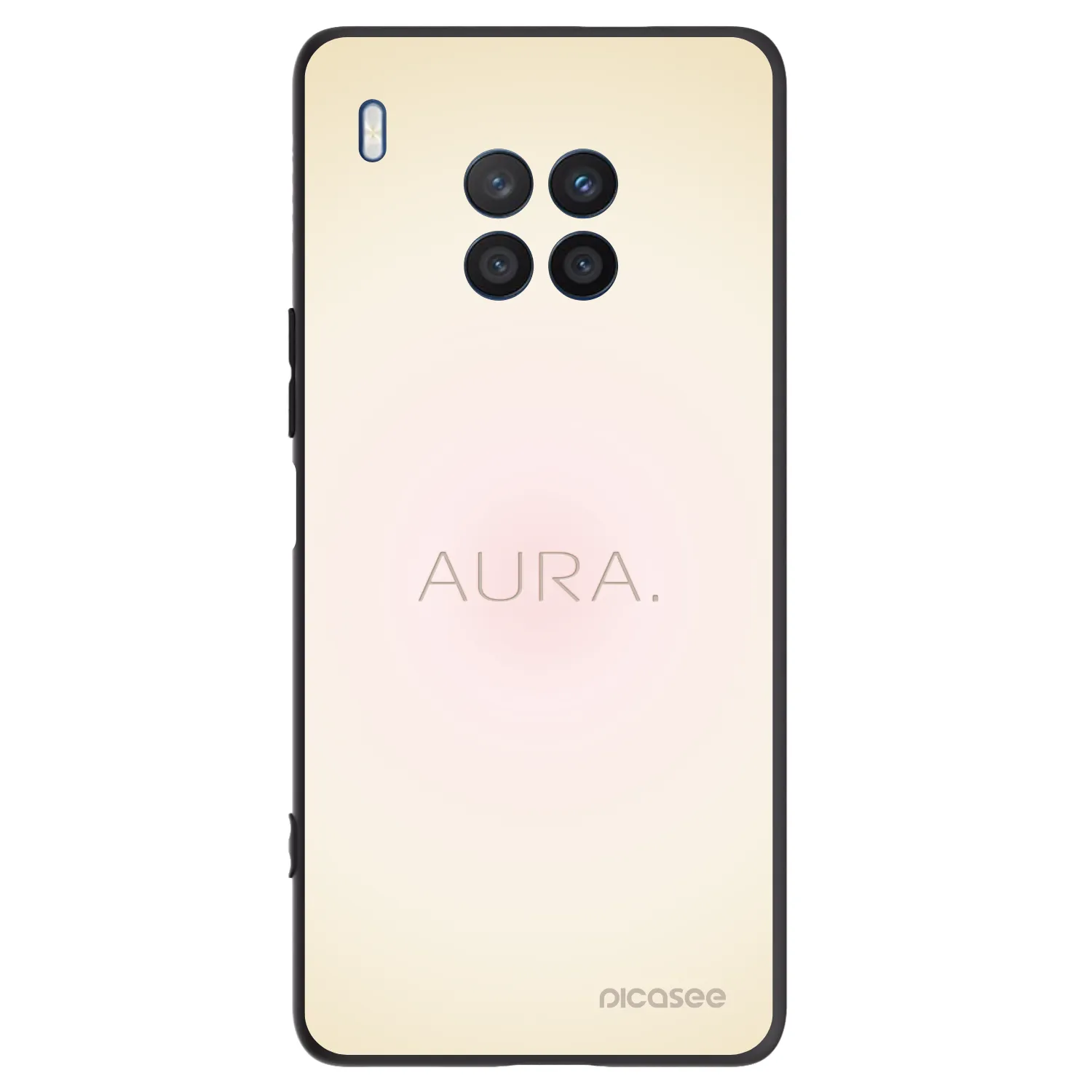 Picasee husă neagră din silicon pentru Honor 50 Lite - Aura