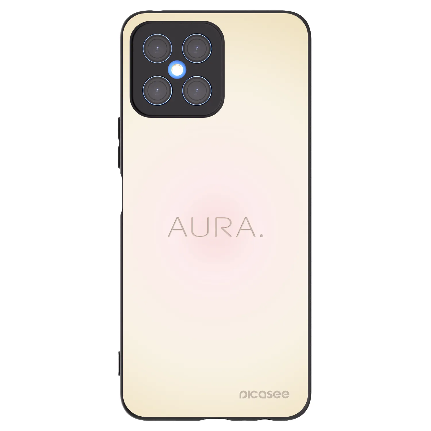Picasee husă neagră din silicon pentru Honor X8 4G - Aura
