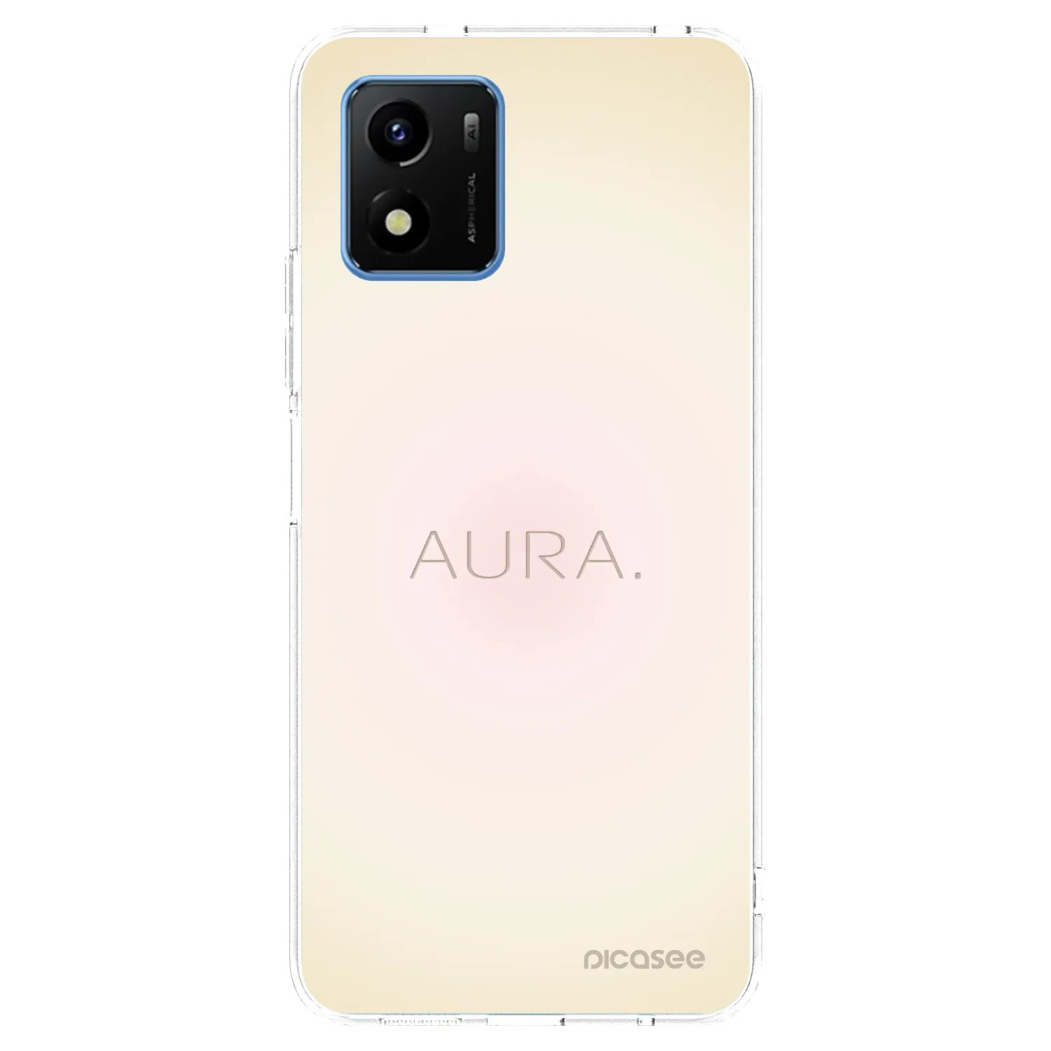 Picasee husă transparentă din silicon pentru Vivo Y01 - Aura