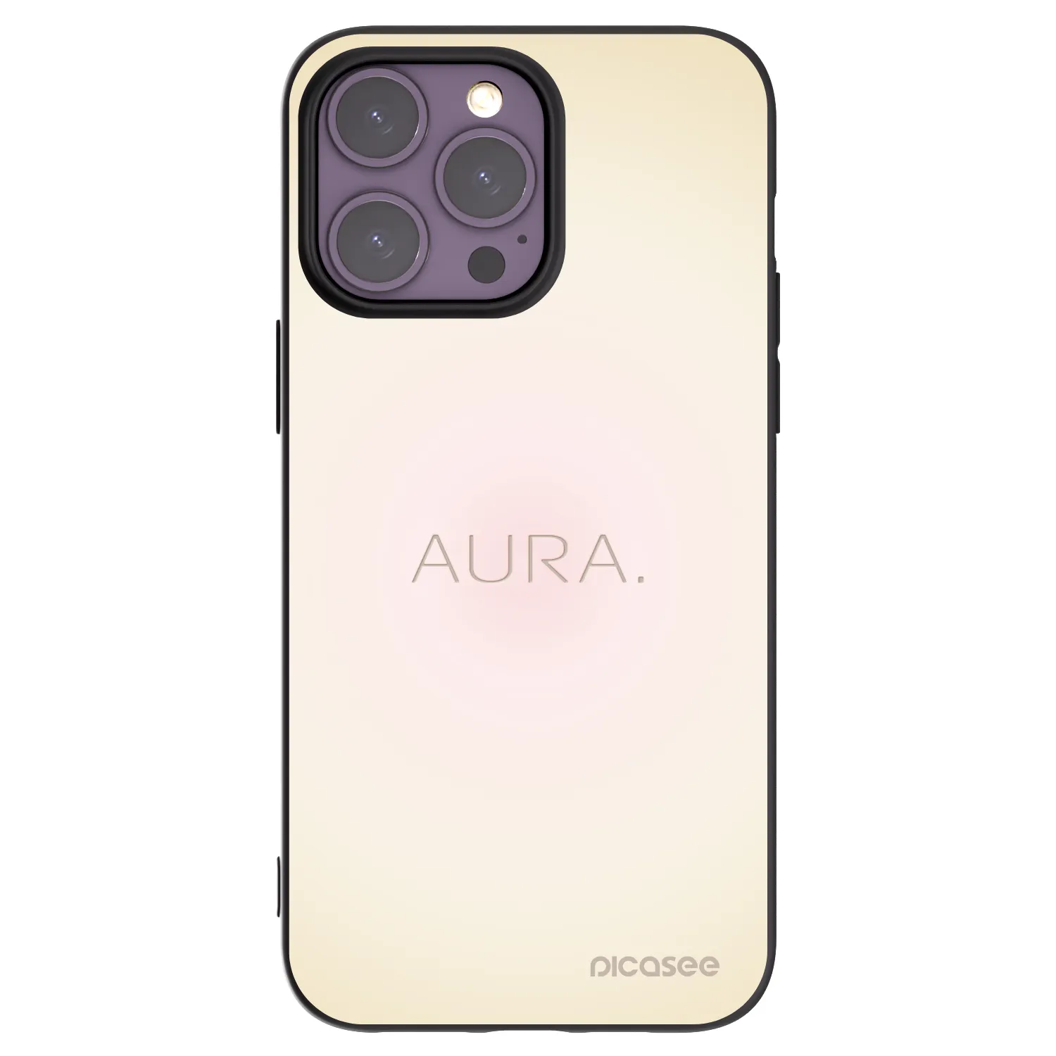 Picasee husă neagră din silicon pentru Apple iPhone 14 Pro Max - Aura